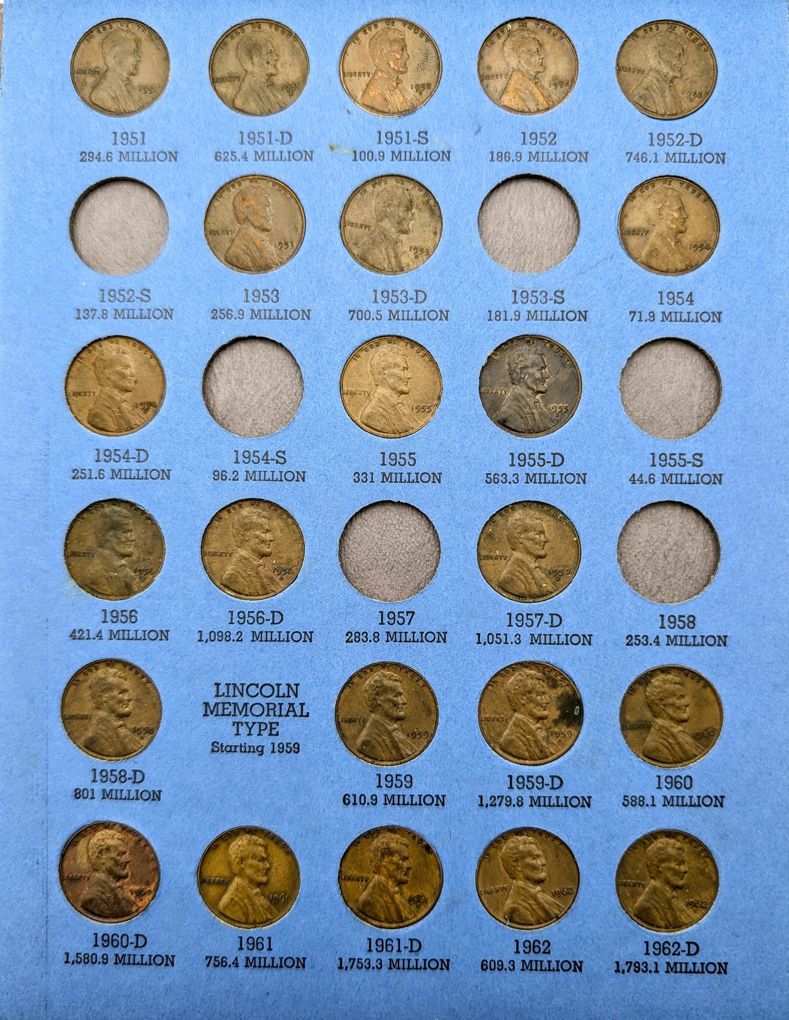 Whitman Lincoln Head Cent Collection Starting 1941 Number Two Book - 3