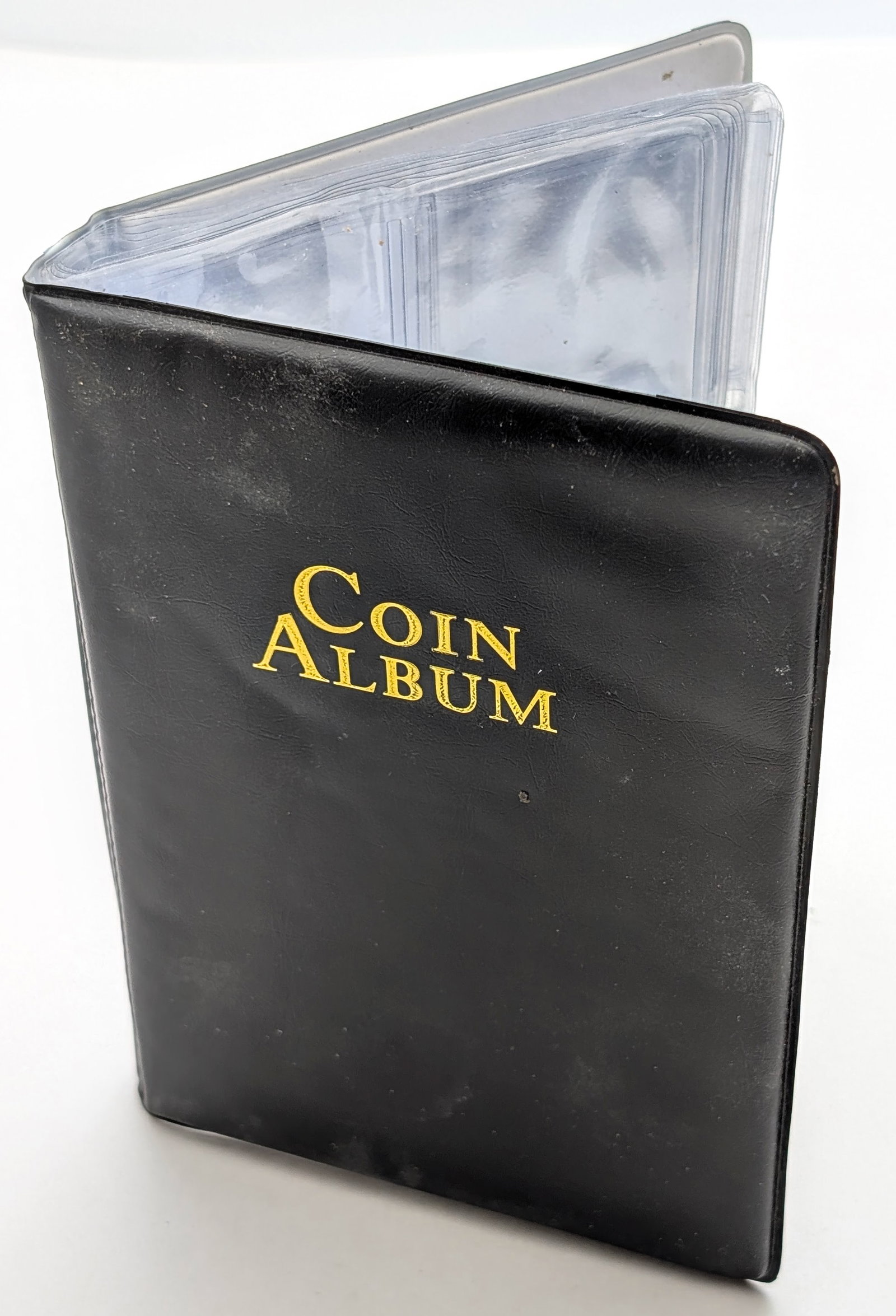 Empty Black Vinyl 20-Pocket Coin Album (1 of 4)