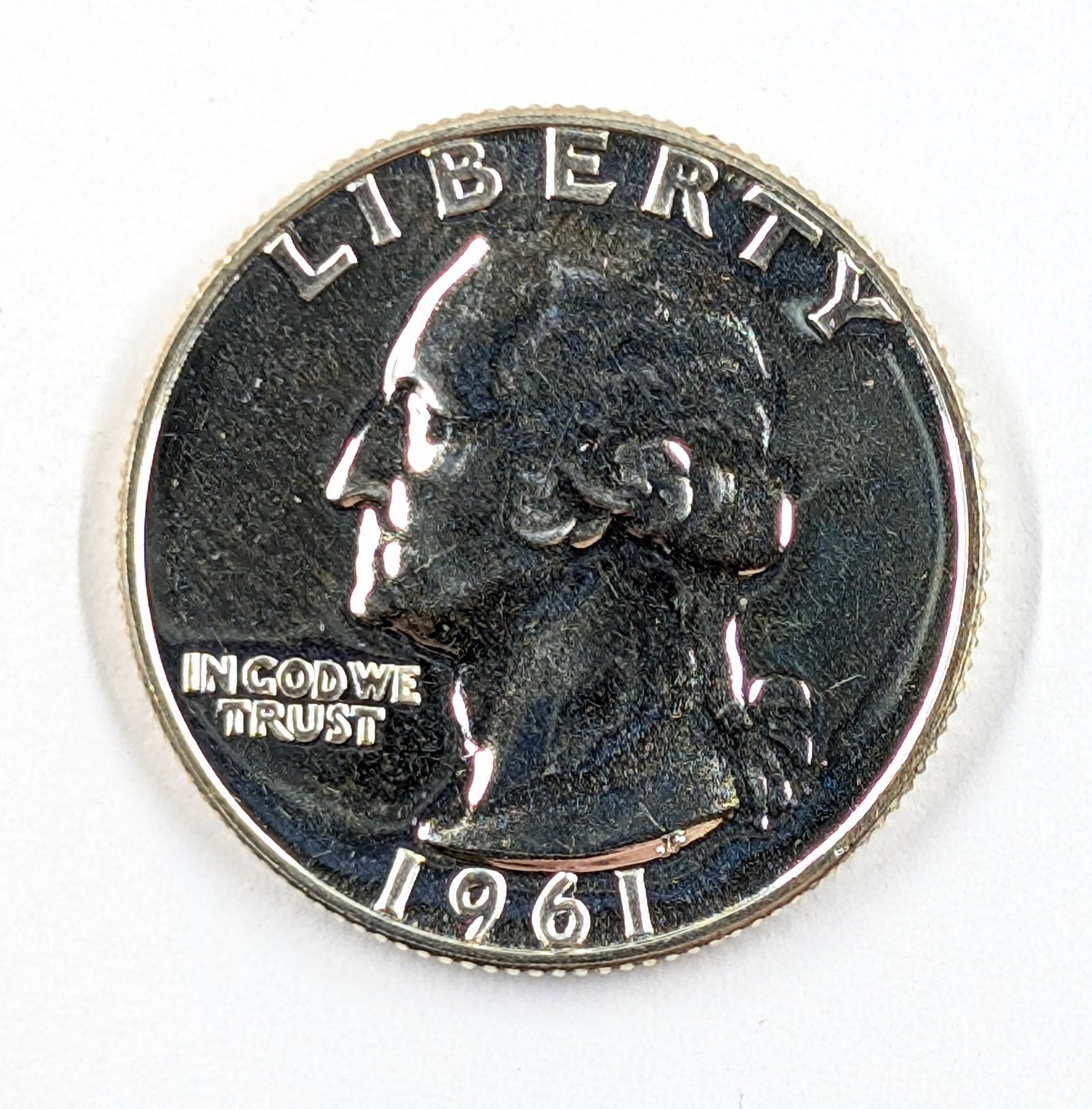 1961 Silver Washington Quarter- Proof (1 of 2)