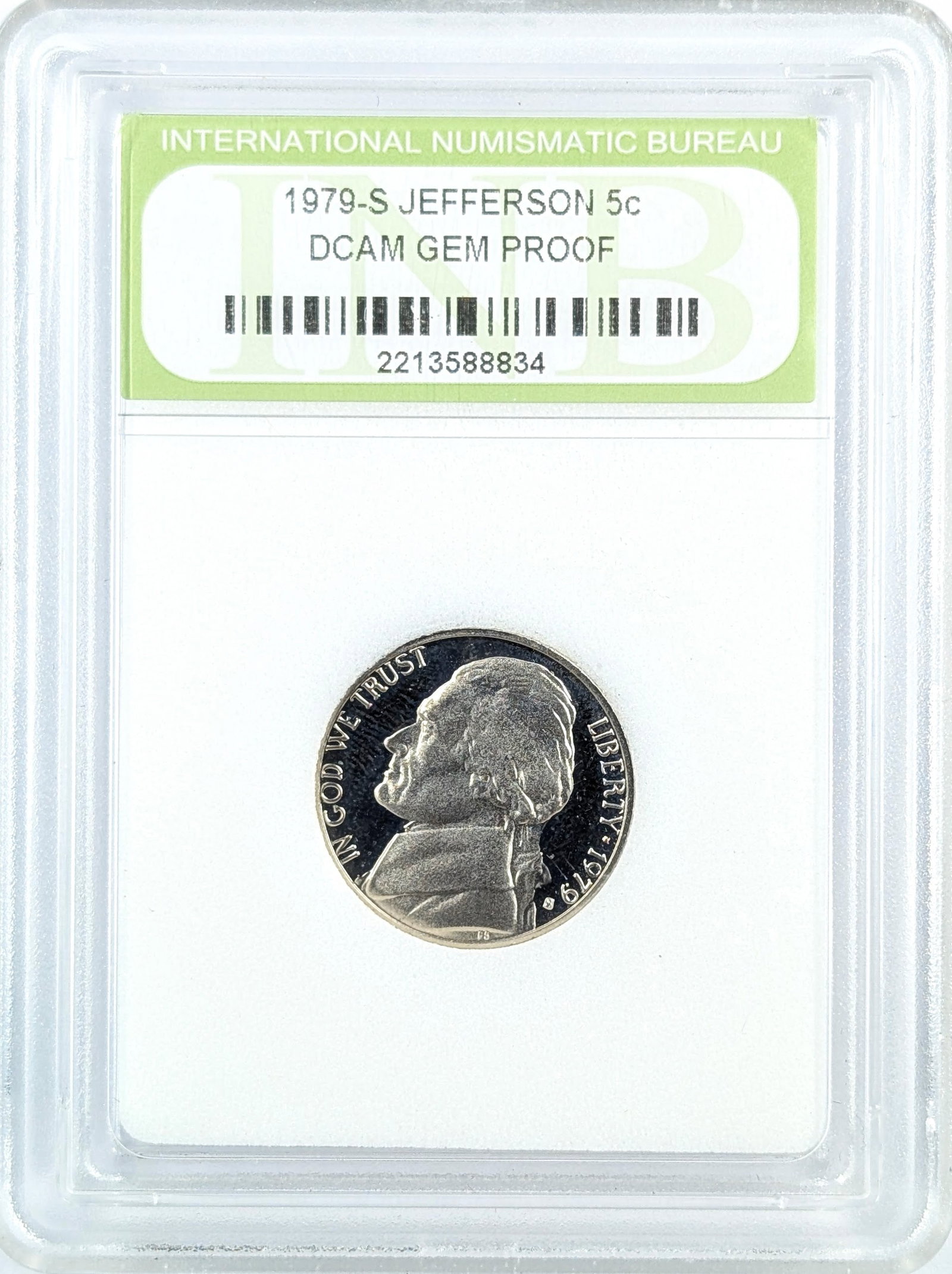INB 1979-S DCAM Gem Proof Jefferson Nickel: Coin