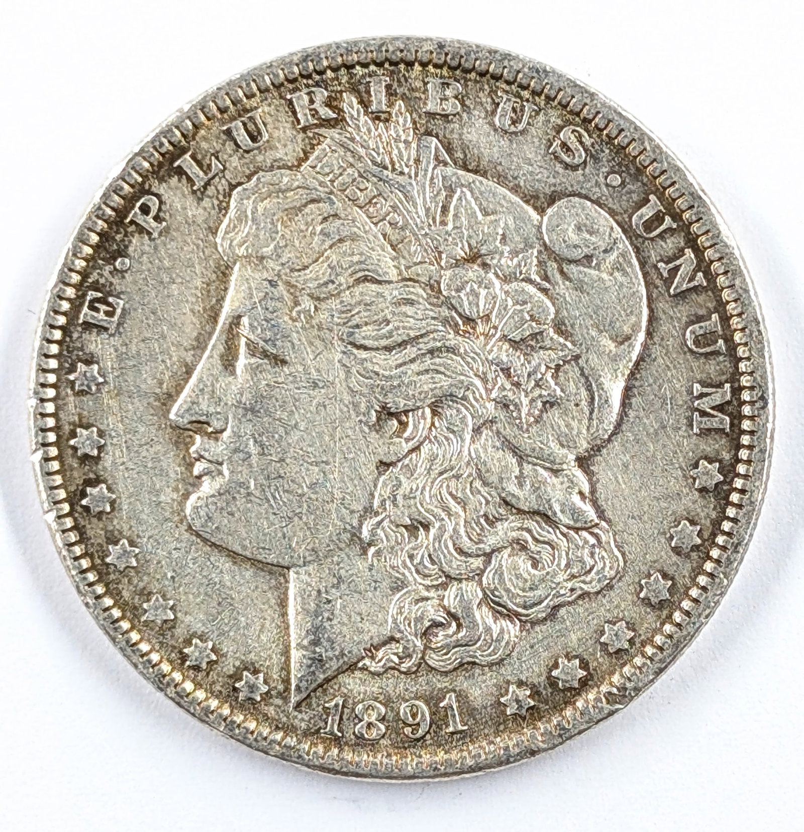 1891 Morgan Silver Dollar: Silver