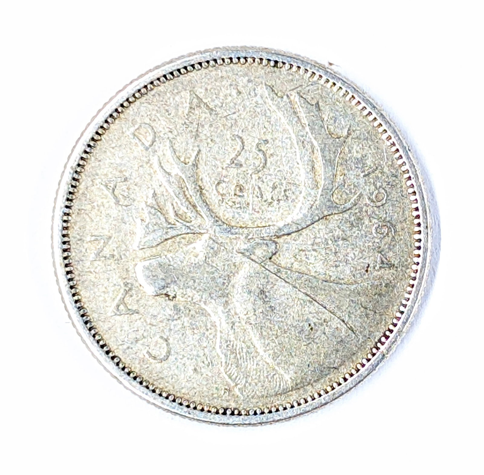 1964 Silver Canadian Quarter (1 of 2)
