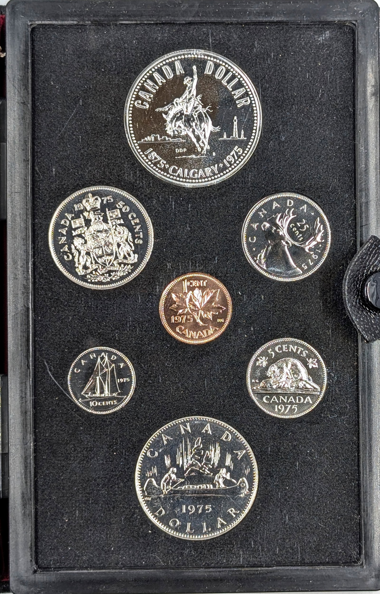 1975 Royal Canadian Mint Proof Set w/ Silver Dollar - 2