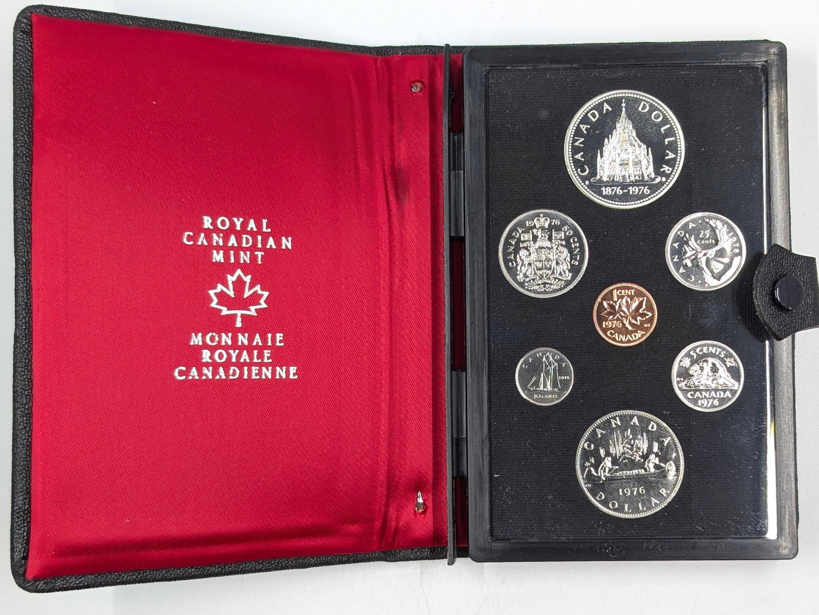 1976 Royal Canadian Mint Proof Set w/ Silver Dollar: Silver