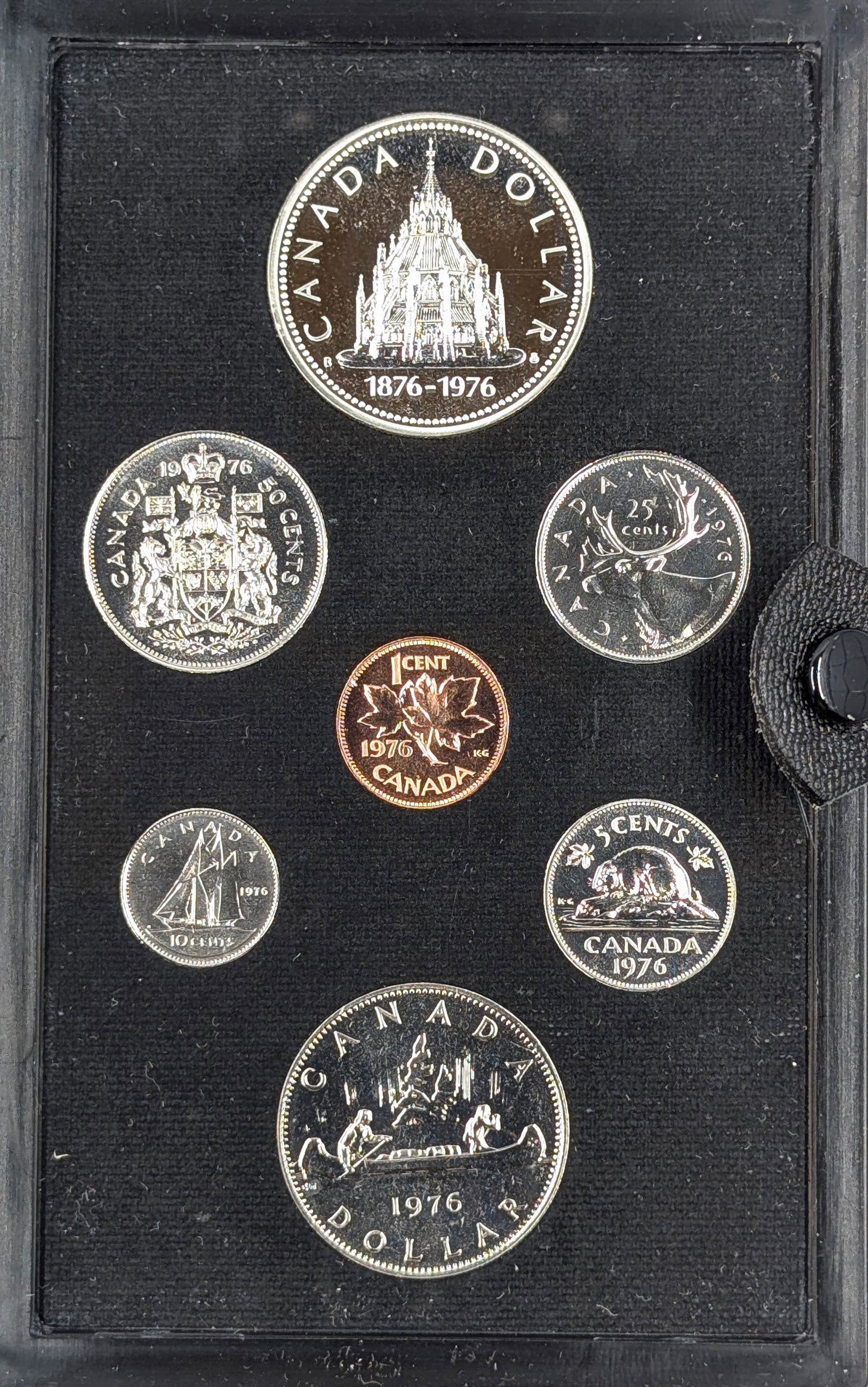 1976 Royal Canadian Mint Proof Set w/ Silver Dollar - 2