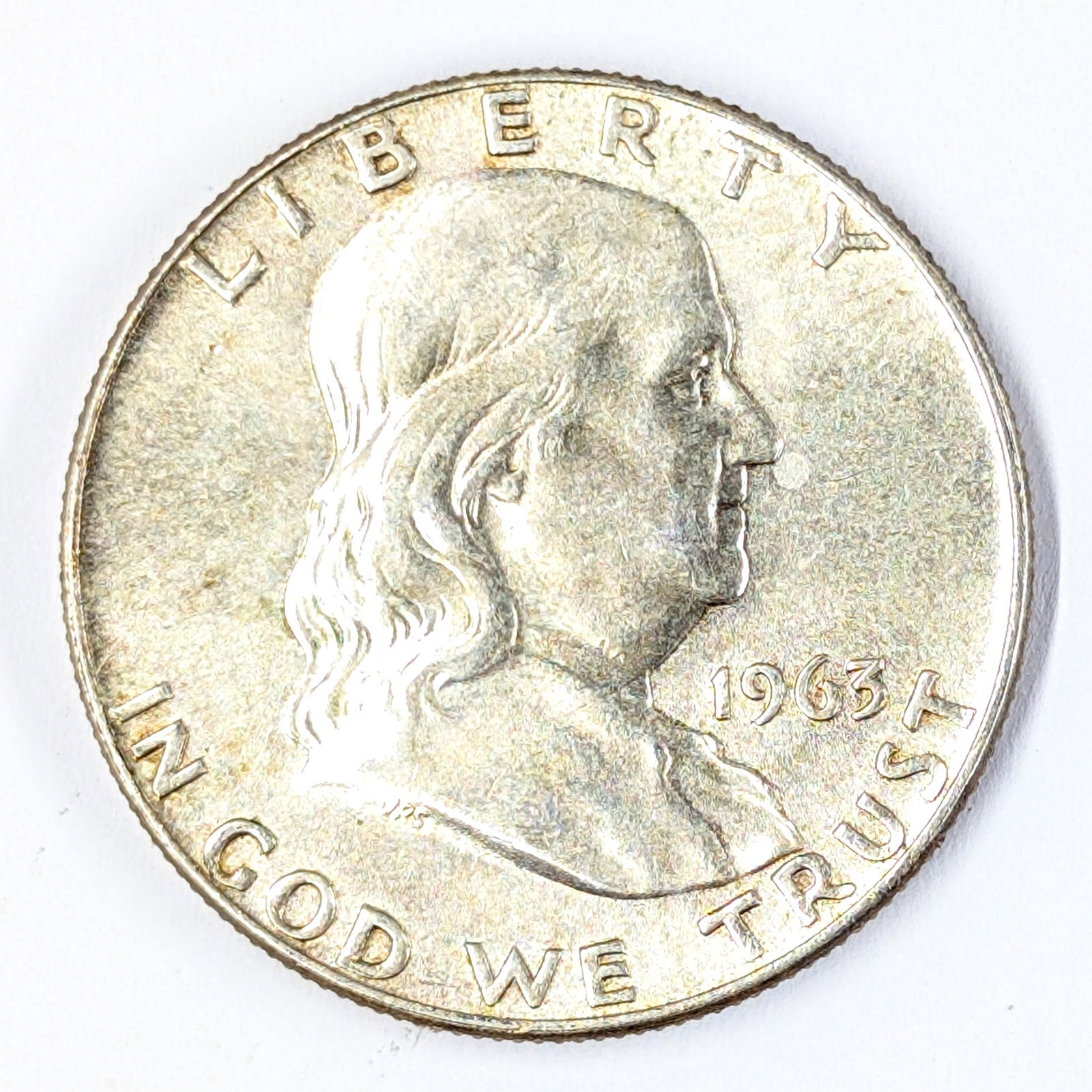 1963-D Silver Franklin Half Dollar- Uncirculated: Silver