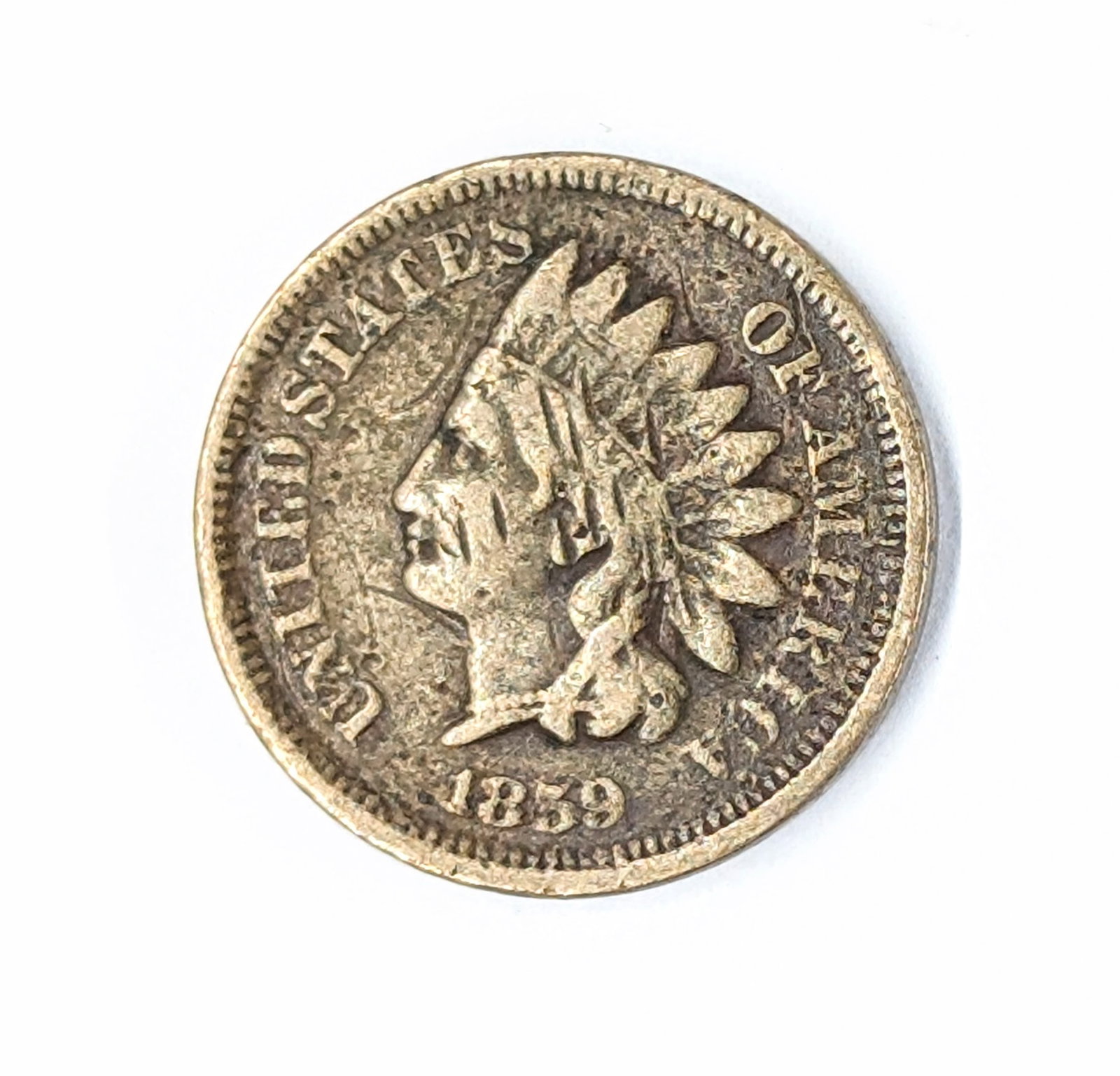 1859 Indian Head Cent- Semi Key Date: Coin