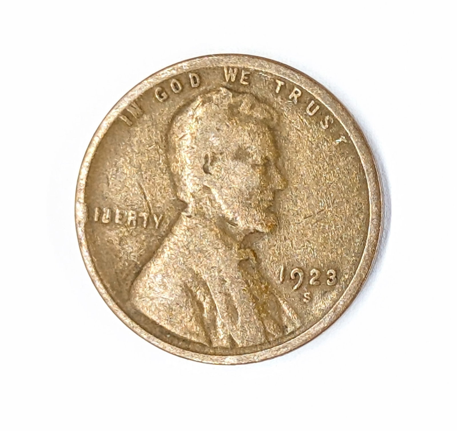 1923-S Wheat Cent- Semi Key Date: Coin