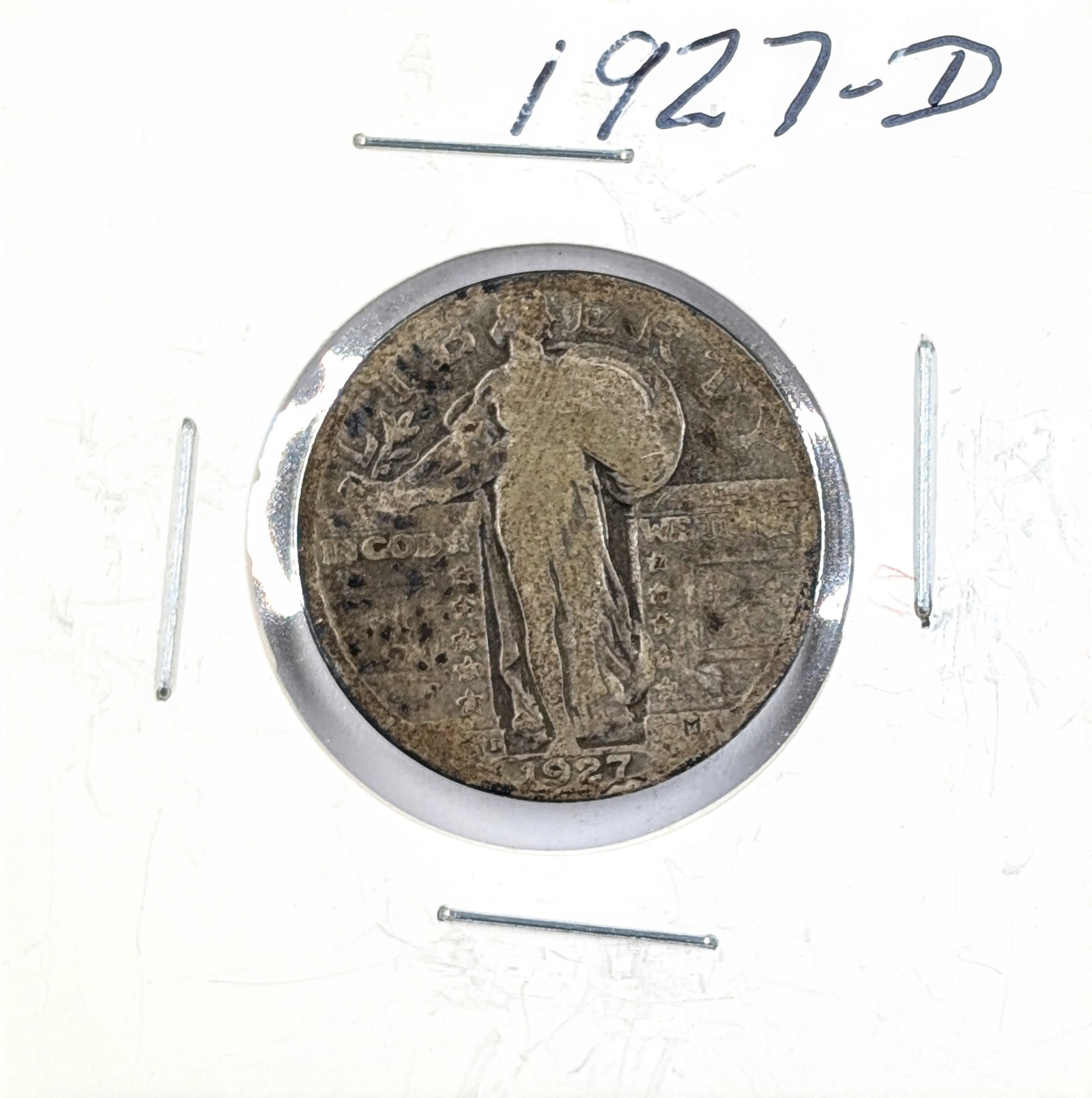 1927-D Silver Standing Liberty Quarter: Silver