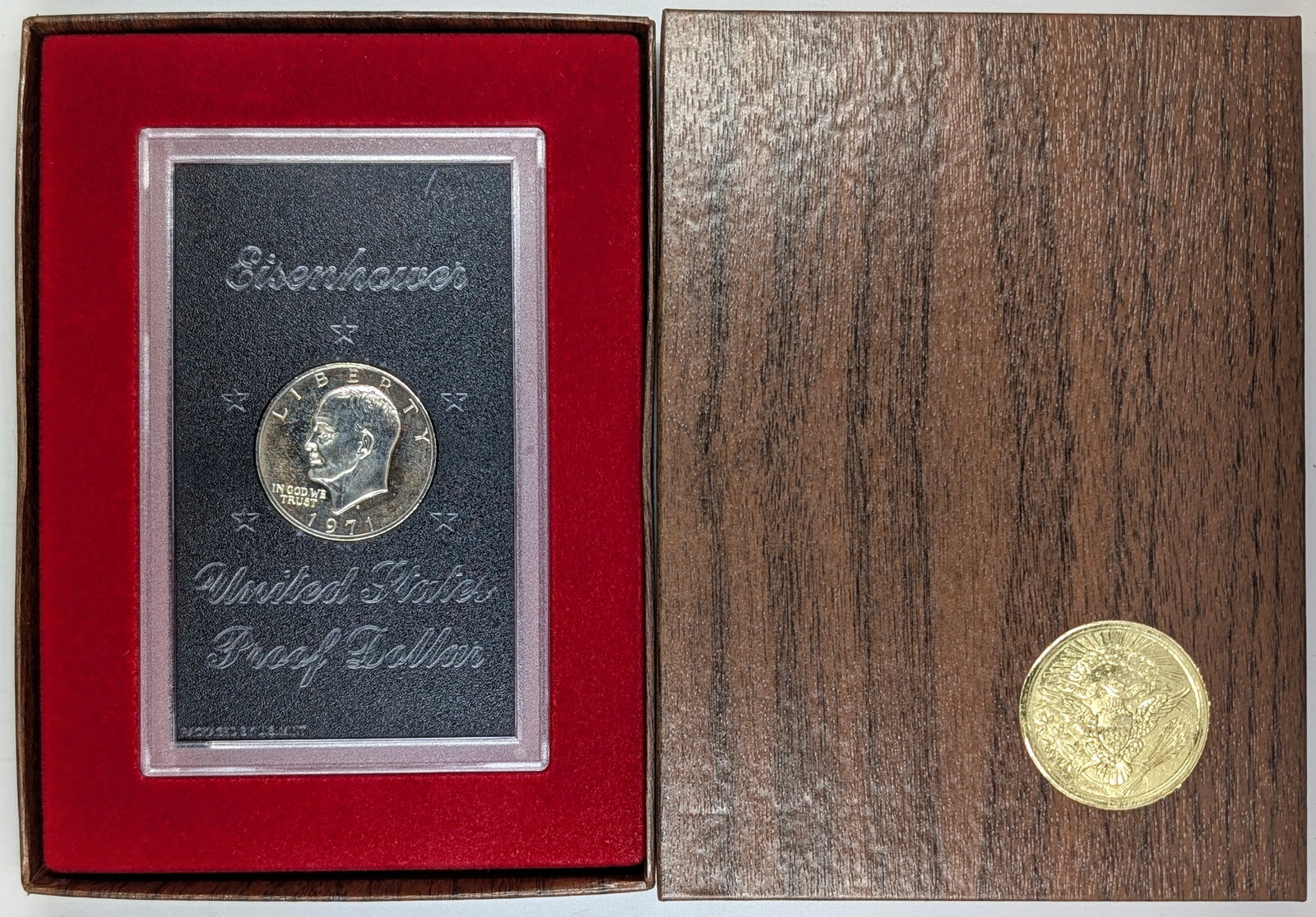 1971-S Eisenhower " Ike" Proof Silver Dollar: Silver