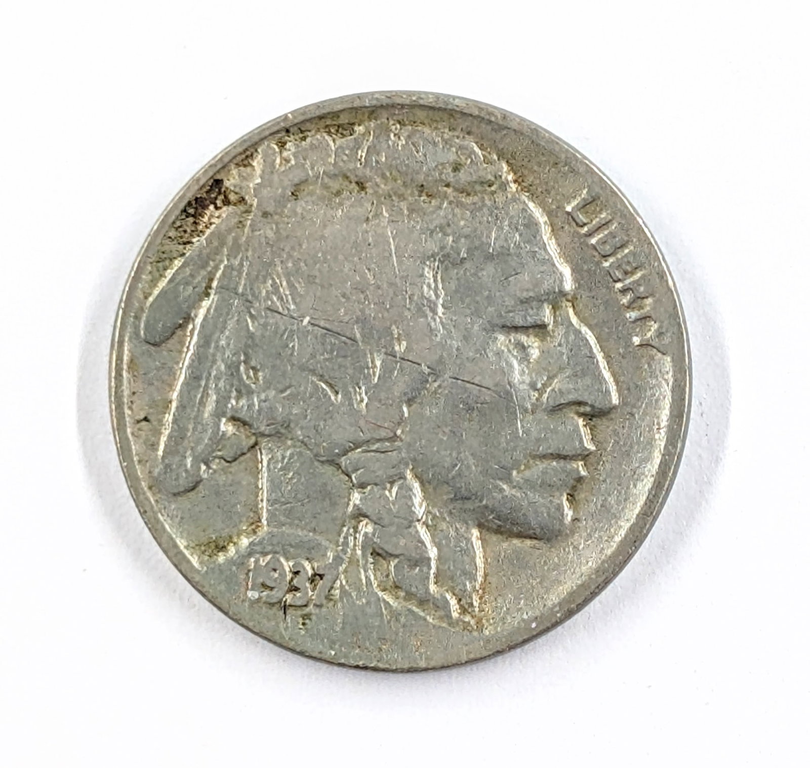 1937-D Buffalo Head Nickel: Coin