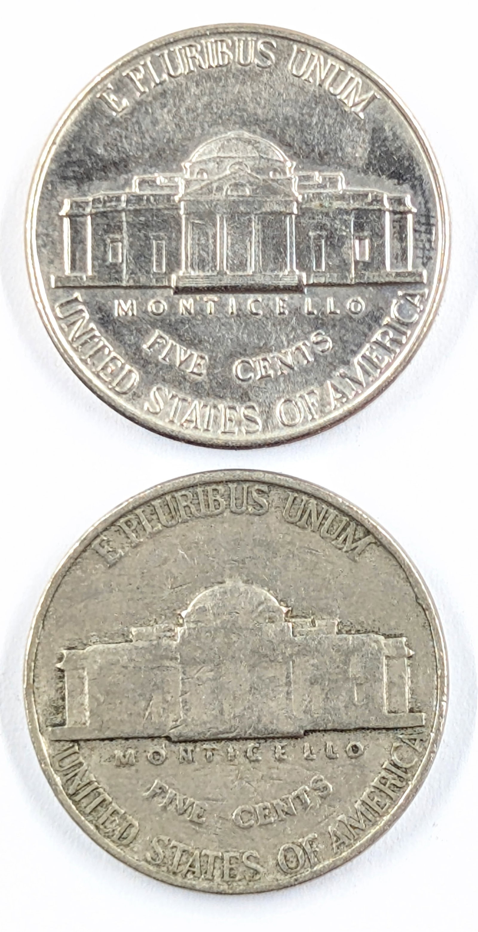 Lot of 2 Jefferson Nickels- 1938, 1939 - 2