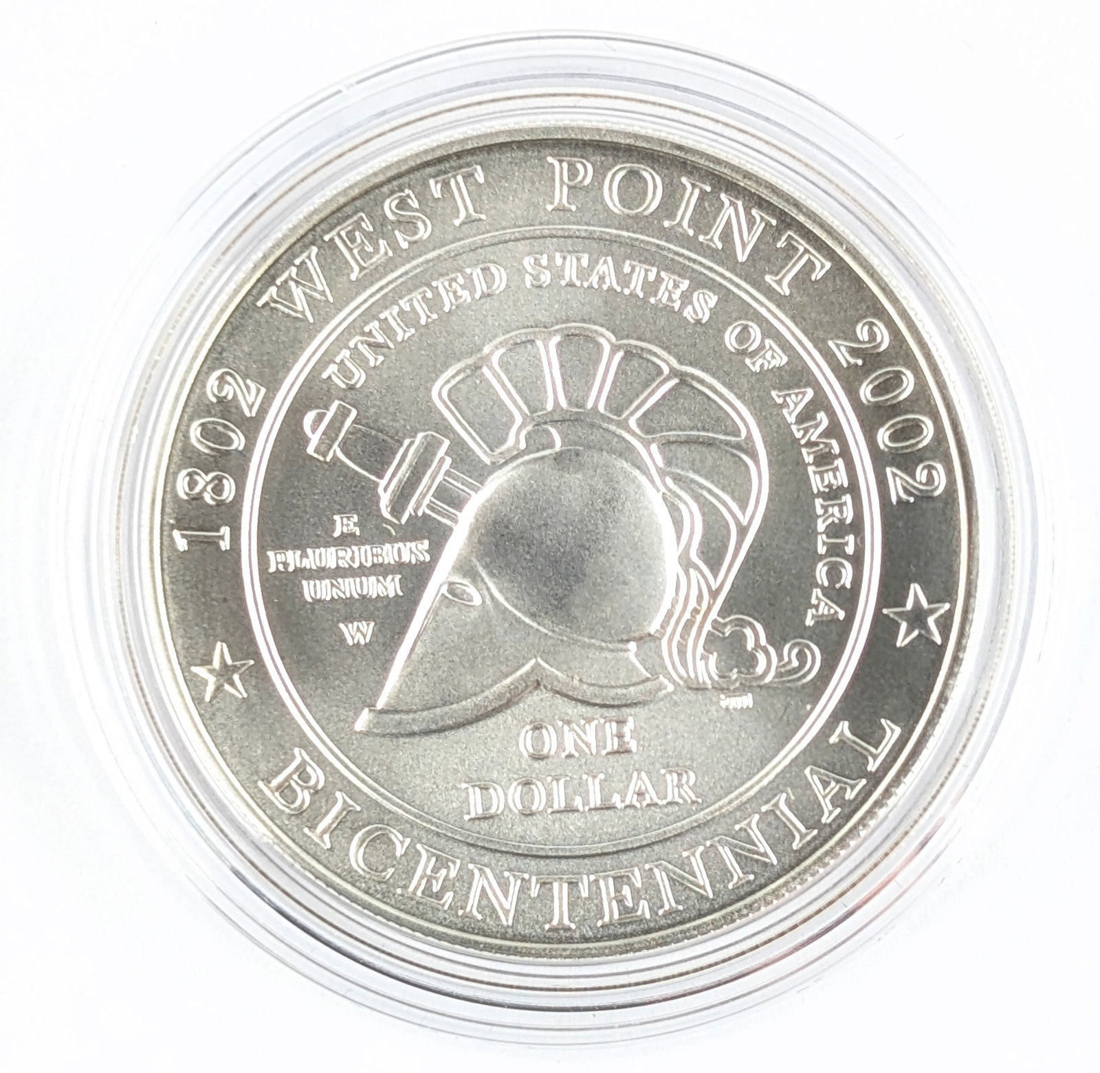 2002 US Mint Military Academy Bicentennial Commemorative Silver Coin- W/ Box & Papers - 3