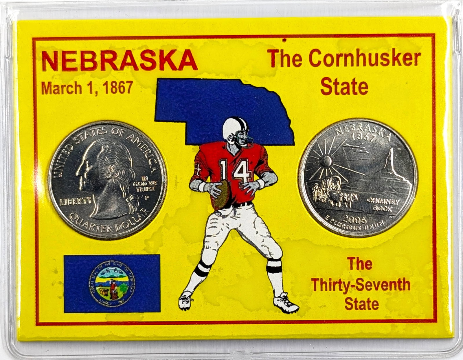 20026 P/D Nebraska State Quarter 2 Coin Set: Coin