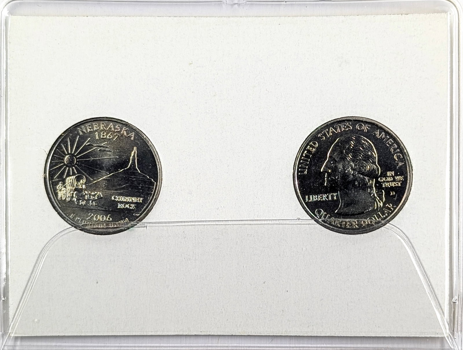 20026 P/D Nebraska State Quarter 2 Coin Set - 2