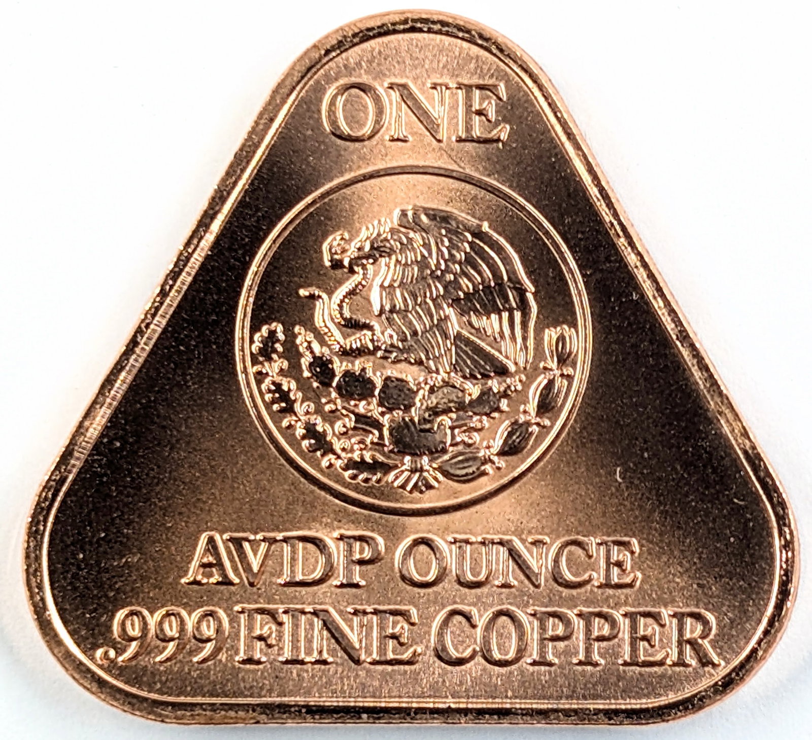 1 Ounce Fine .999 Copper Triangle- 2024 Mexican Libertad - 2