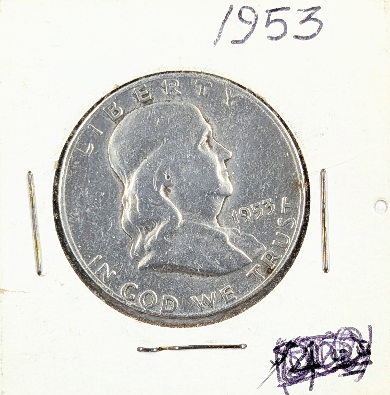1953-D Silver Franklin Half Dollar: Silver