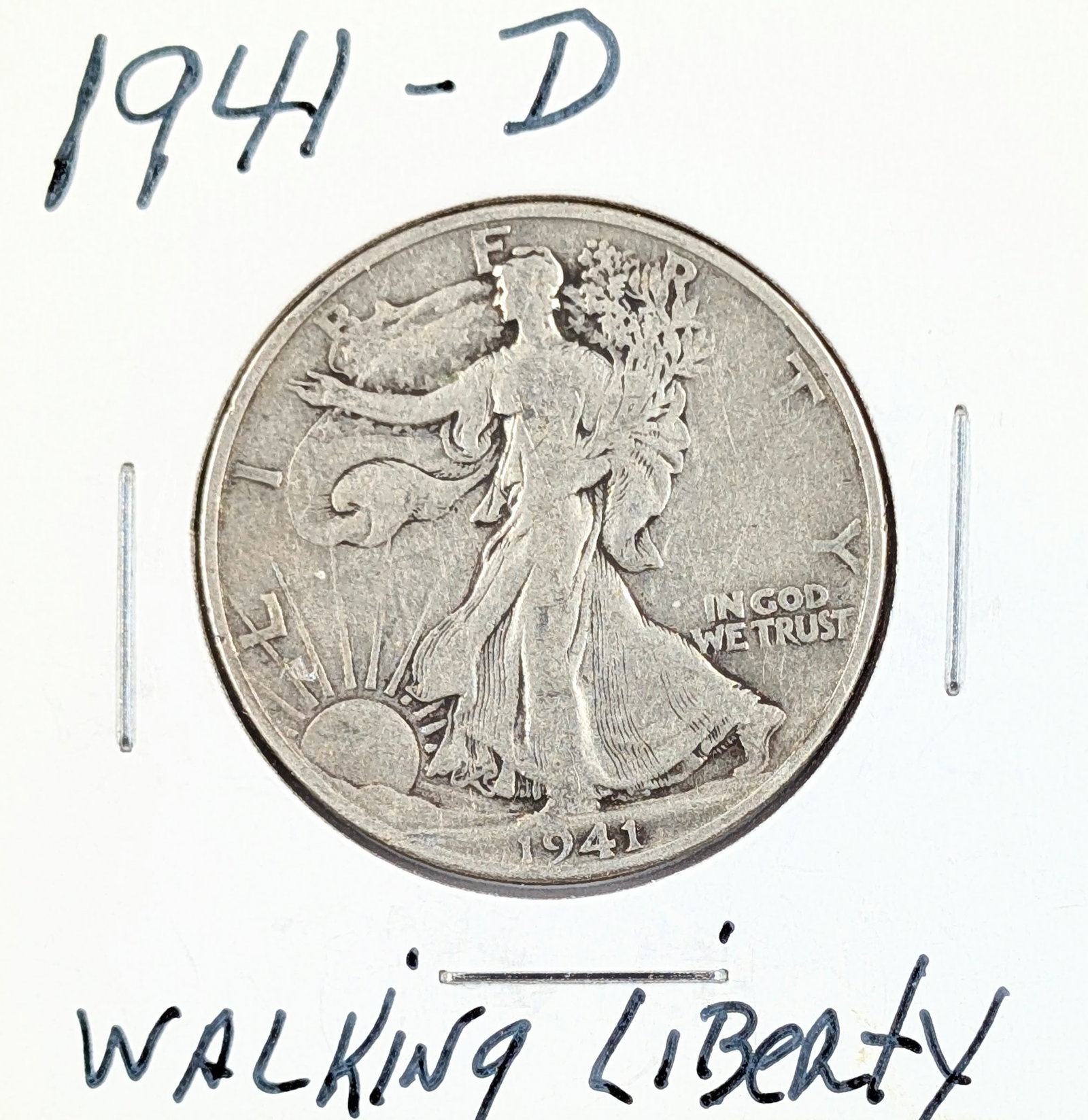 1941-D Silver Walking Liberty Half Dollar: Silver