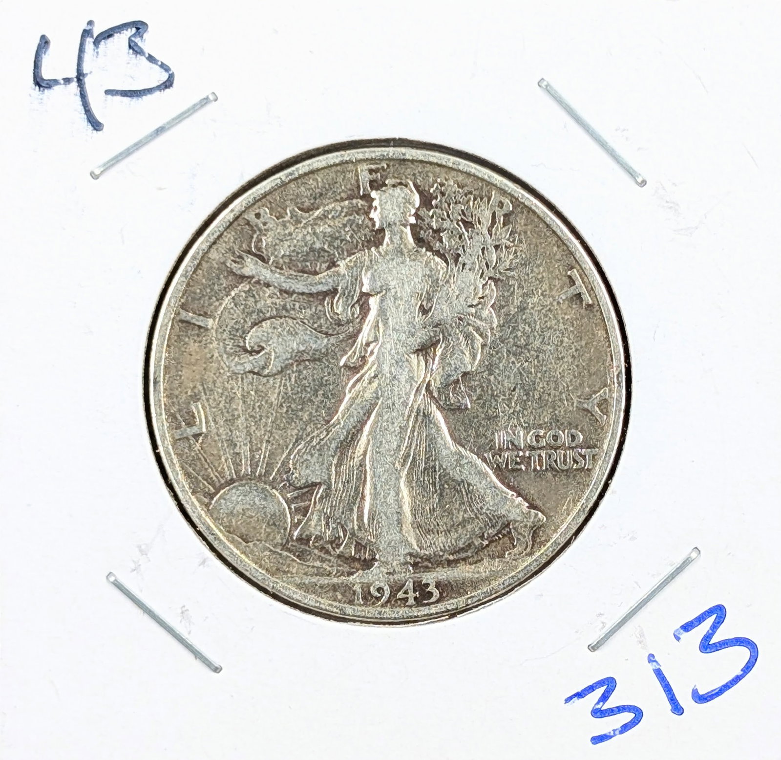 1943 Silver Walking Liberty Half Dollar: Silver