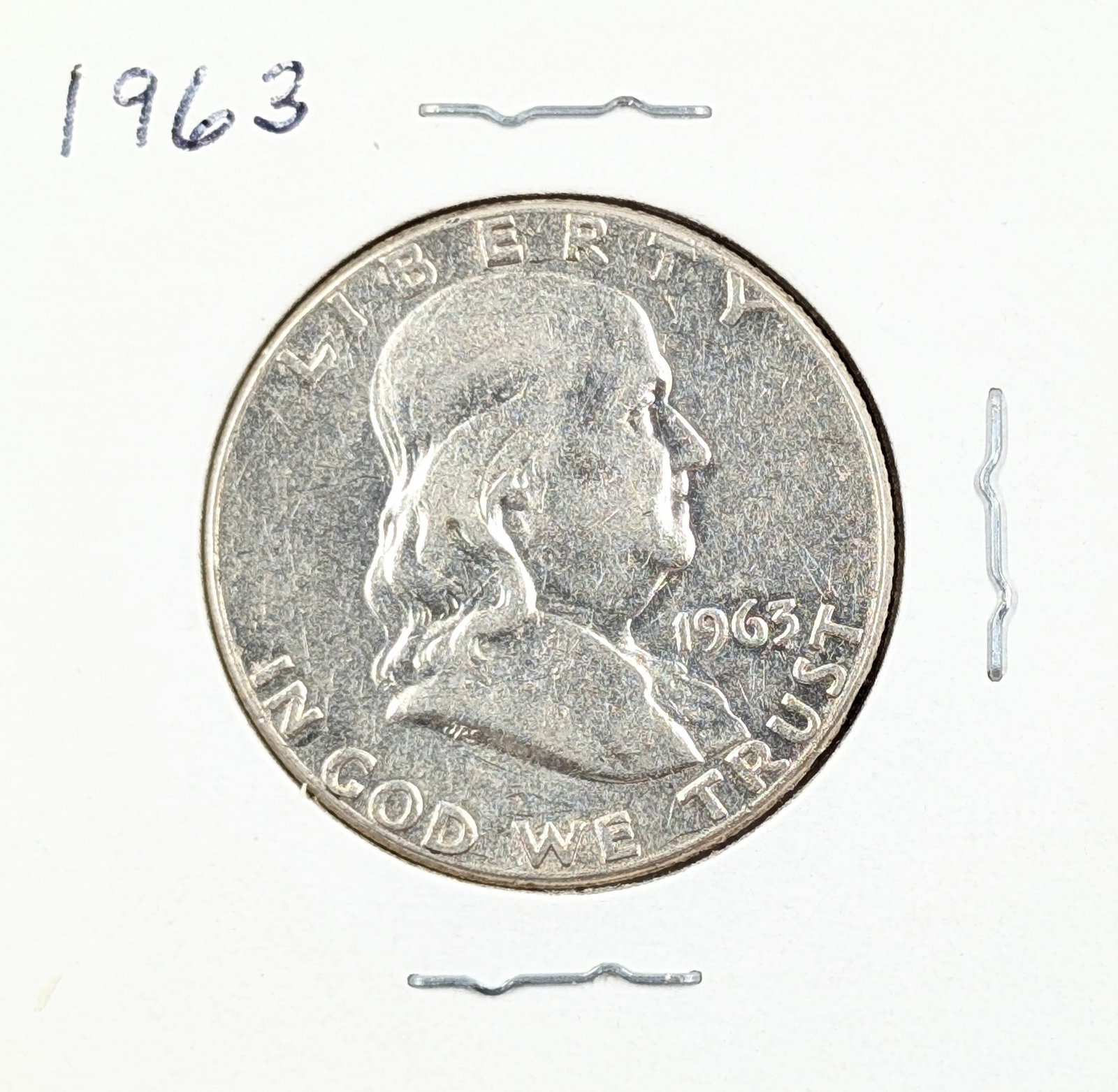 1963 Silver Franklin Half Dollar - Uncirculated: Silver