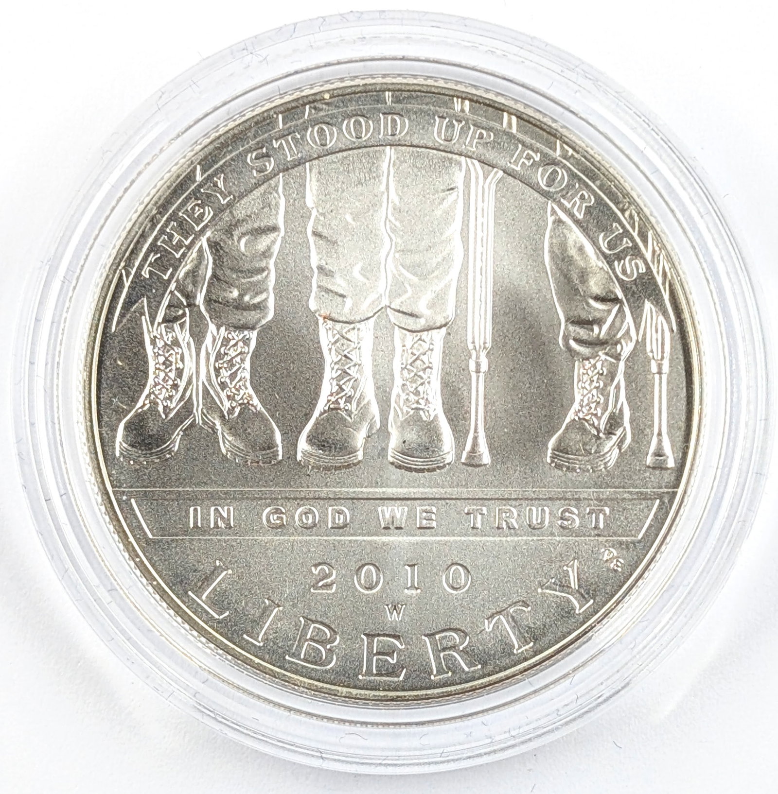 2010 American Veterans Disabled for Life Commemorative Silver Half Dollar - 2