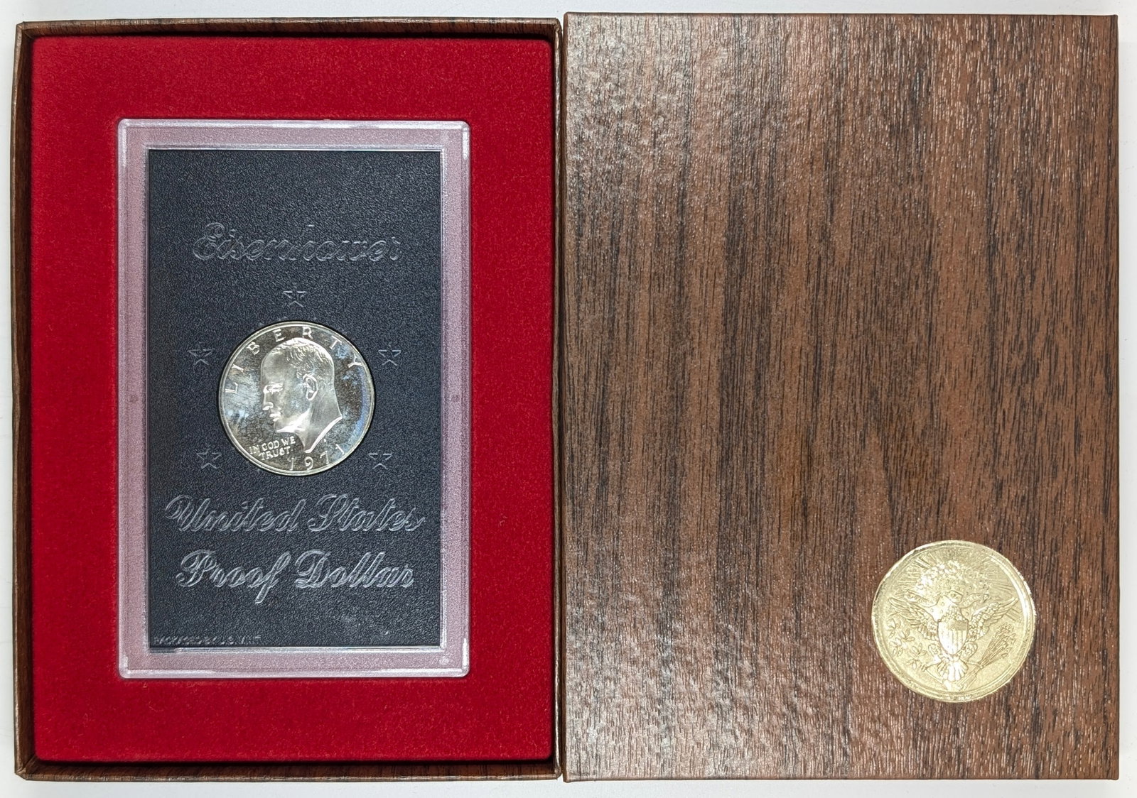 1971-S Eisenhower " Ike" Proof Silver Dollar: Silver