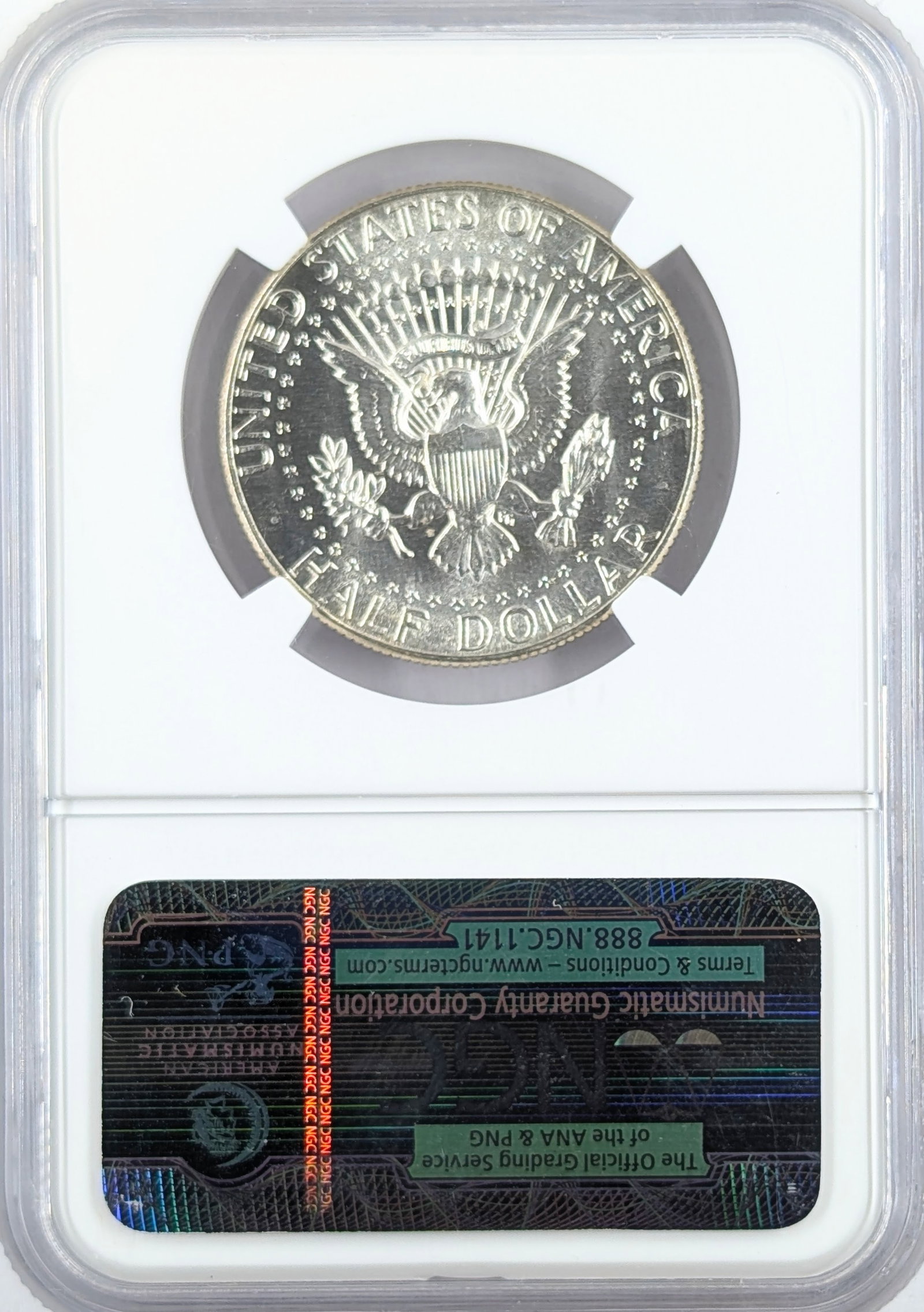 NGC 1970-D MS64 Silver John F Kennedy Half Dollar - 2
