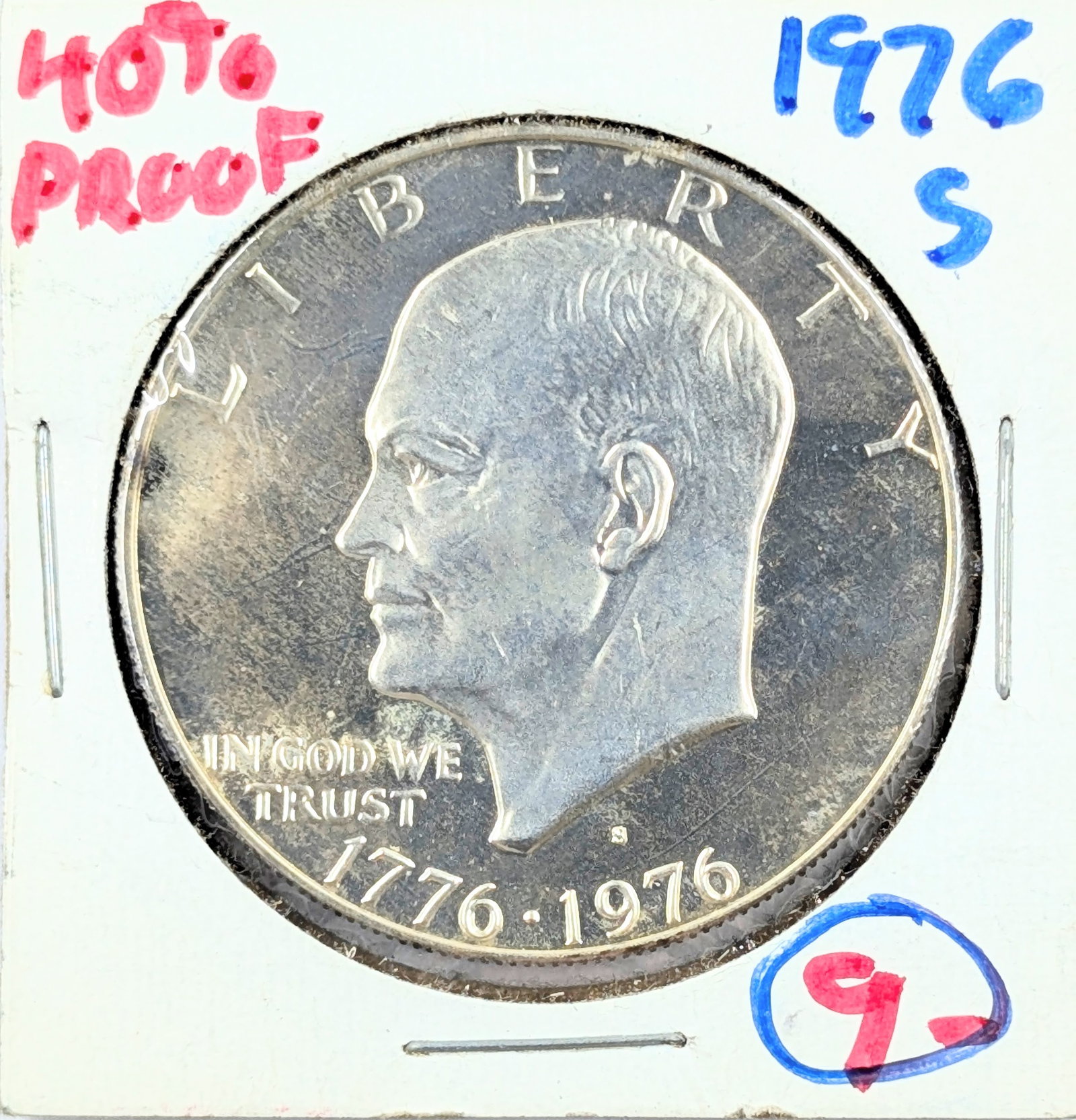 1976-S Bicentennial Eisenhower " Ike" Proof Silver Dollar: Silver