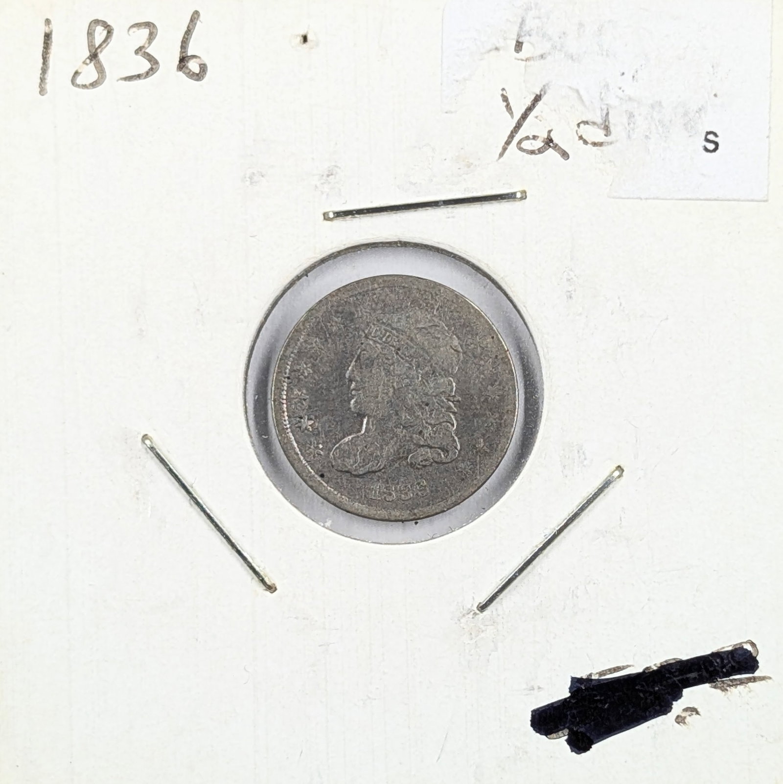 1836 Silver Capped Bust Half Dime: Silver