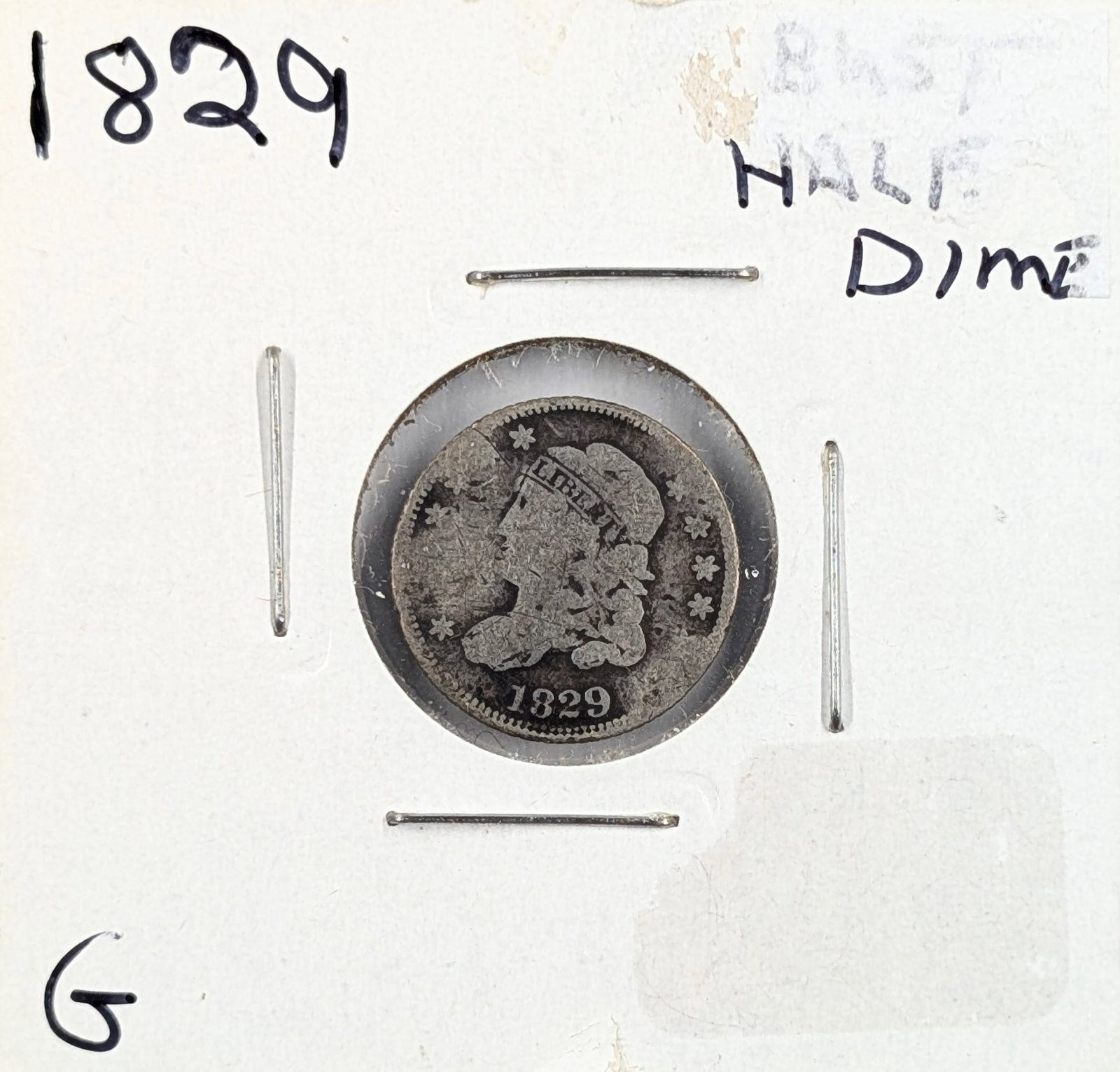 1829 Silver Capped Bust Half Dime (1 of 2)