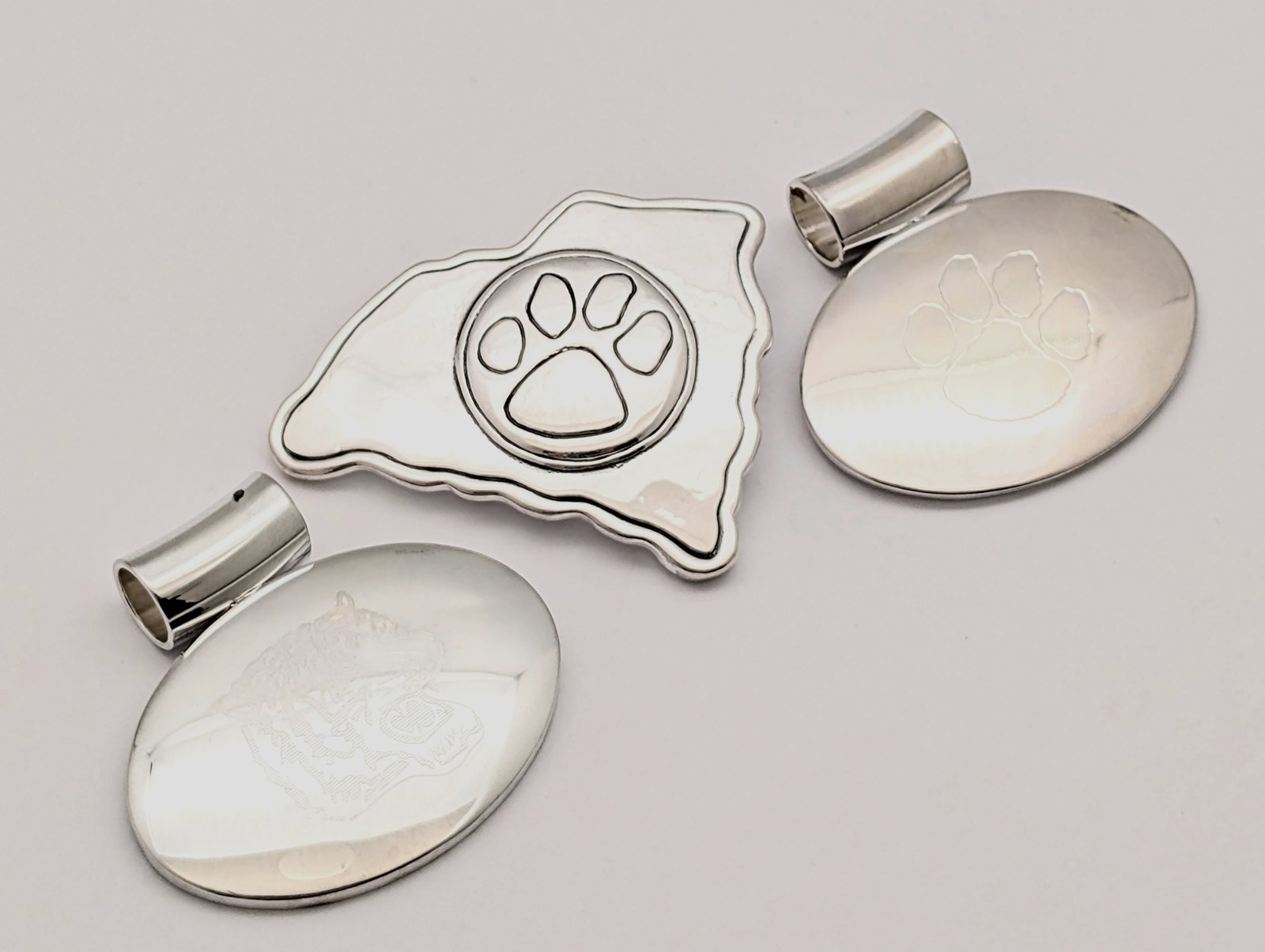 Lot of 3 Clemson Tigers Pendants - One can also be a Brooch: Jewelry