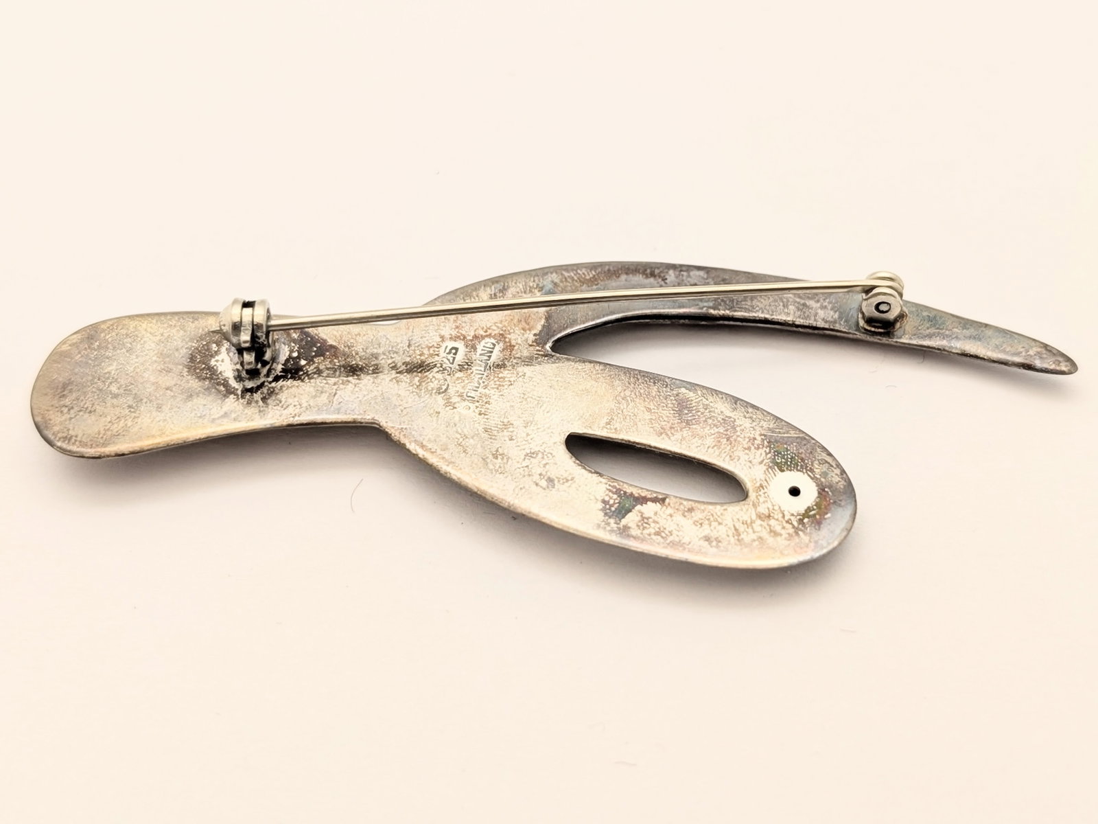 Vintage Sterling Silver Ladies Brooch w/ Original Box - 7.18g - 3