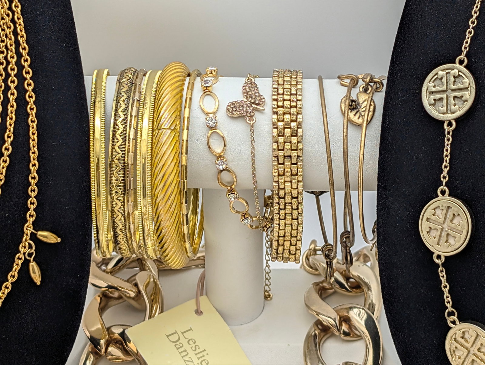 Large Lot of Gold tone Ladies Jewelry - Necklaces, Bracelets, Pendants, etc. - 4