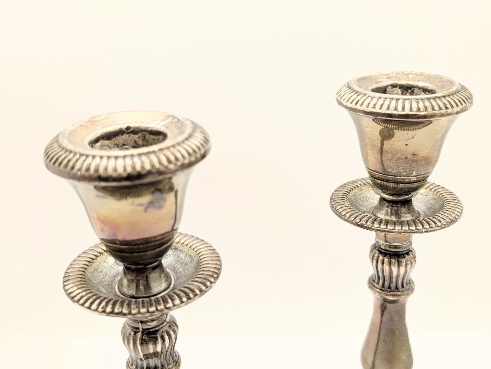 Lot of 2 Vintage Hunt Halimark Sterling Weighted Candlesticks - 2