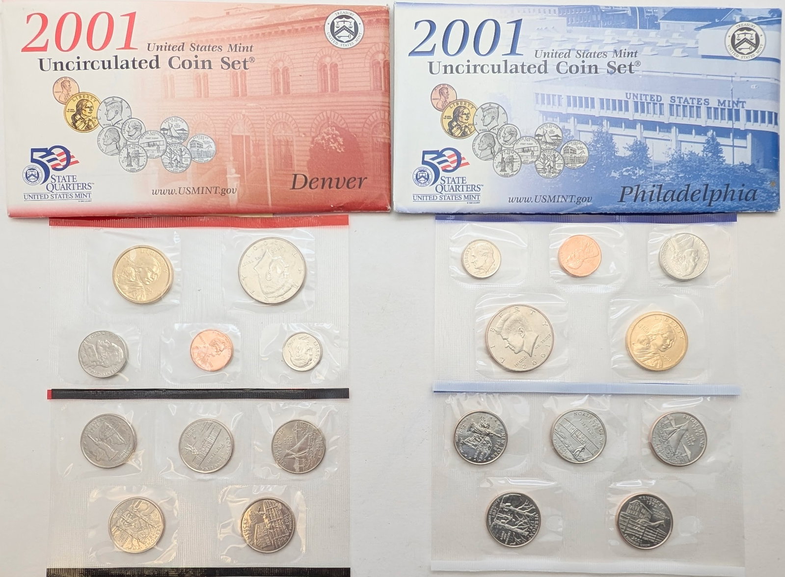 2001 US Mint Uncirculated Coin Set (1 of 2)