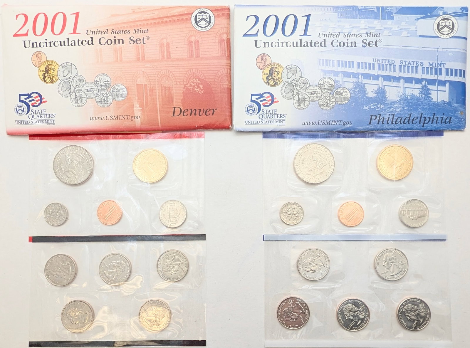 2001 US Mint Uncirculated Coin Set - 2