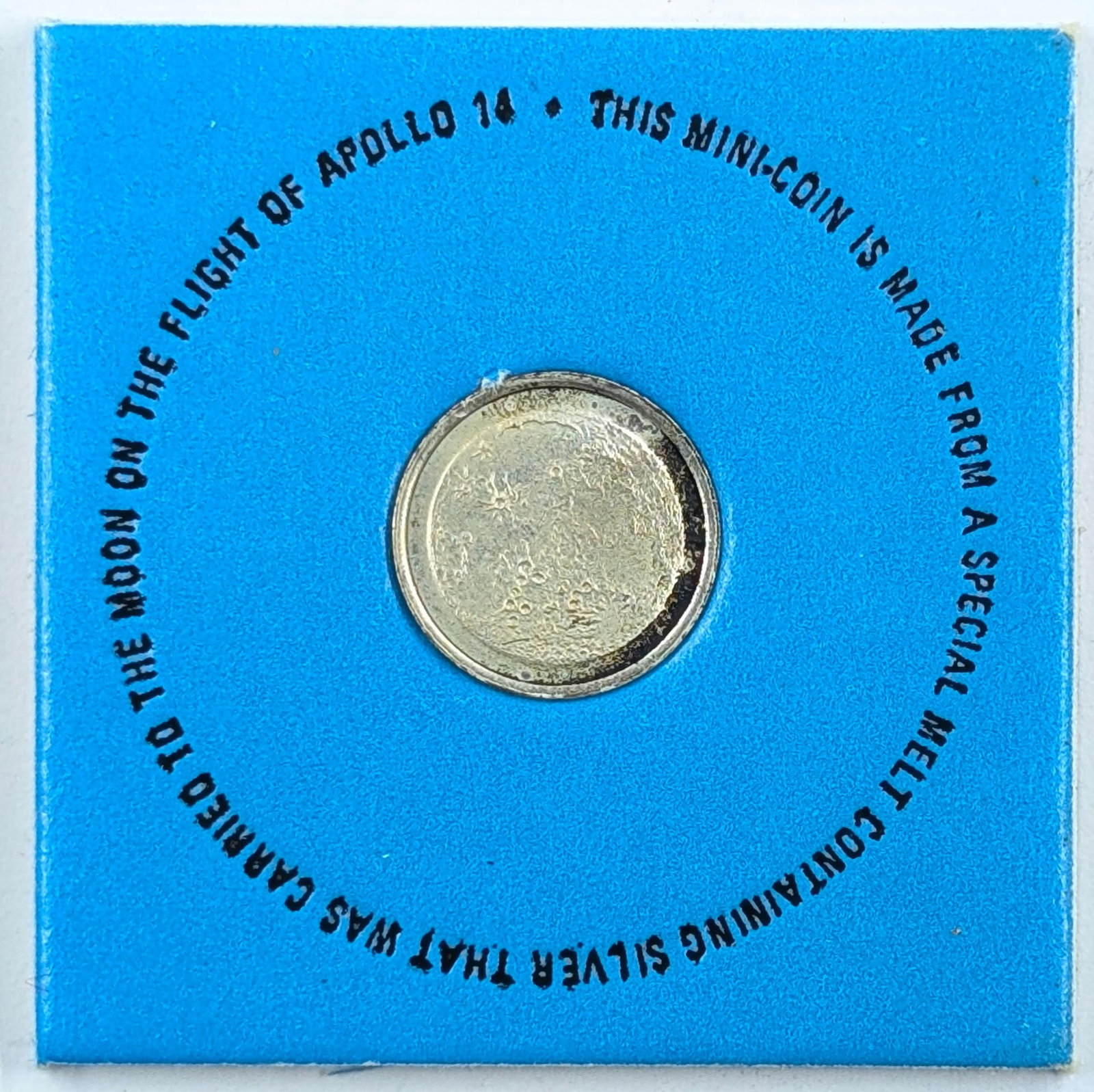 Limited Edition Mini-Coin 10,000 Grains Silver from Apollo 14 Voyage to the Moon w/ COA - 3
