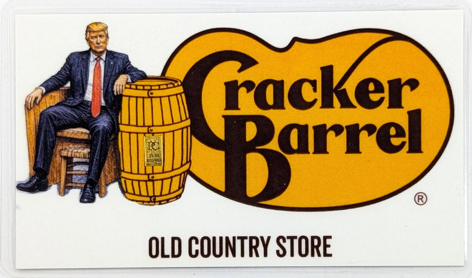 1/4 grain .999 Fine Gold by Patriots Coin - Donald Trump Cracker Barrel (1 of 2)