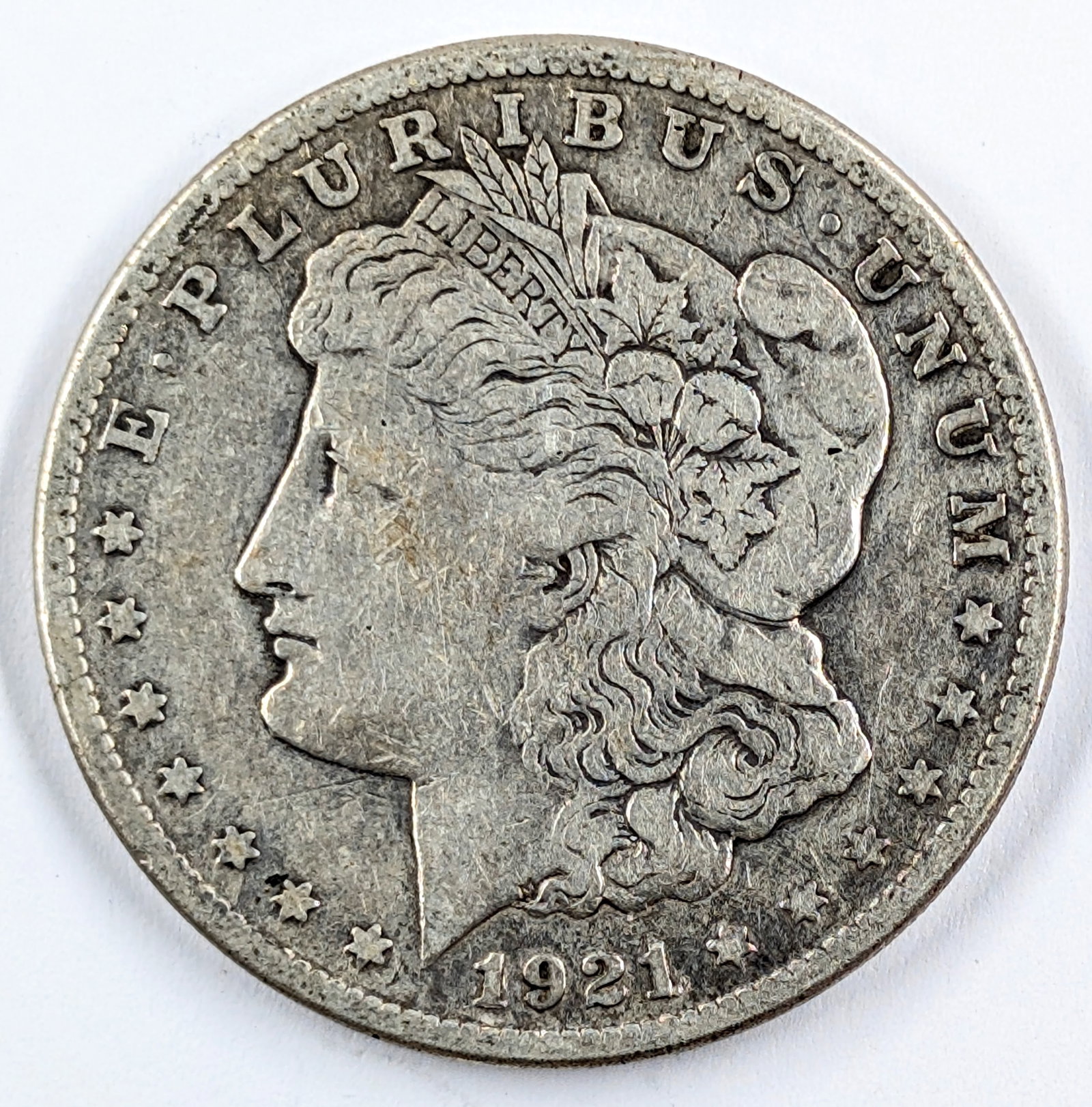 1921-S Morgan Silver Dollar: Silver