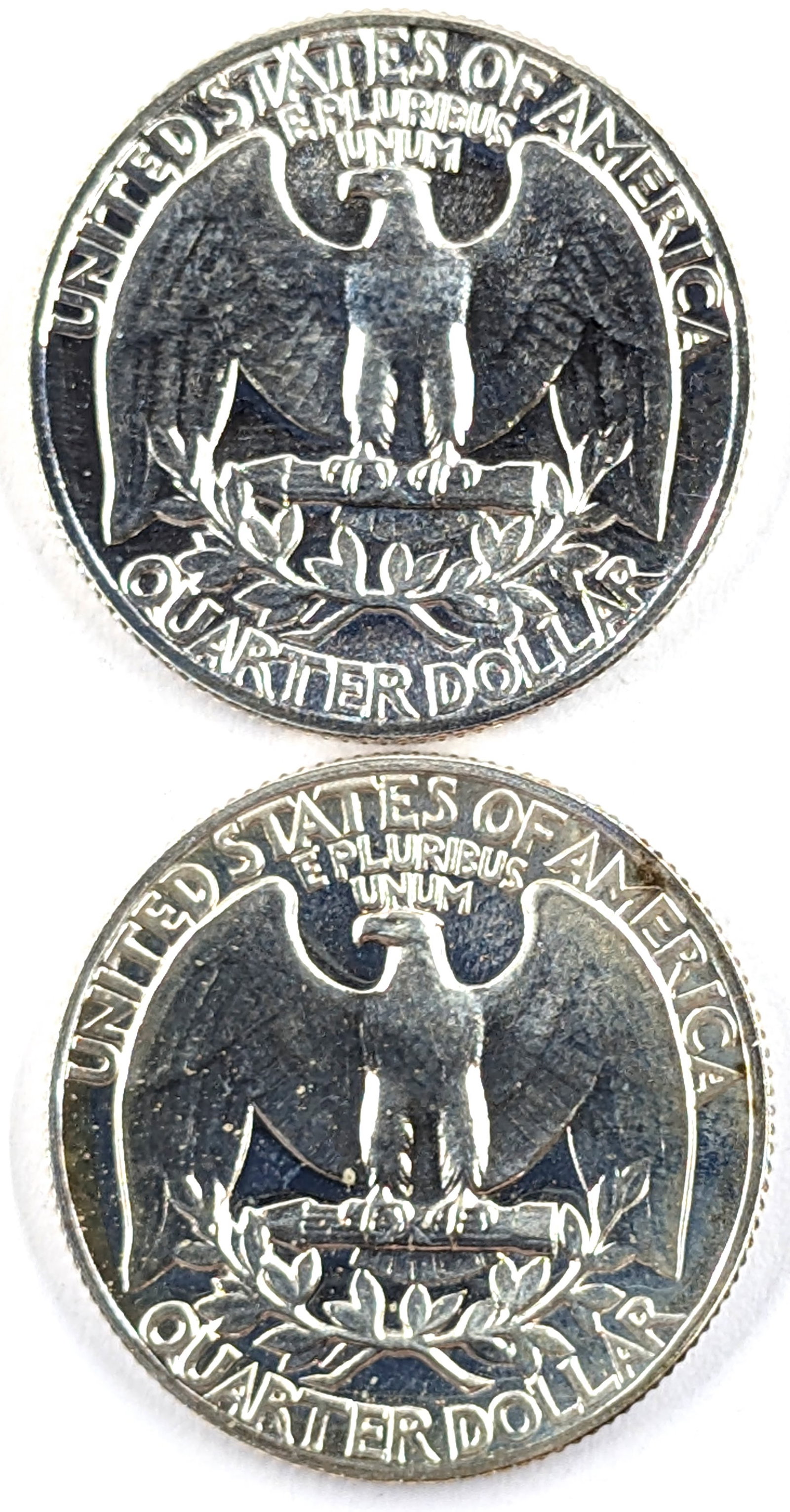 Lot of 2 Silver Washington Quarters - Both 1964 Proof - 2