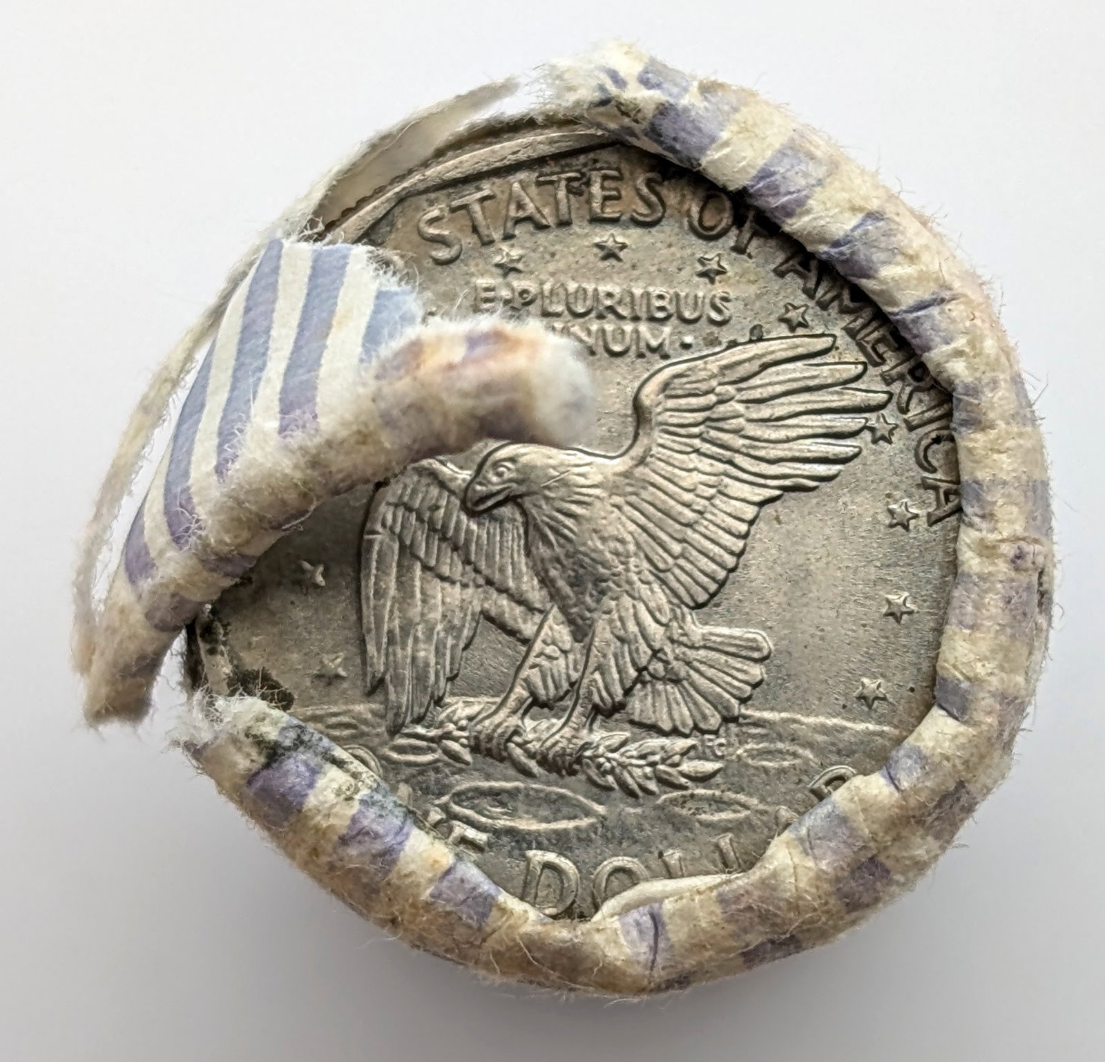 Original Federal Reserve Bank Roll of 25 Susan B. Anthony Dollars - 2
