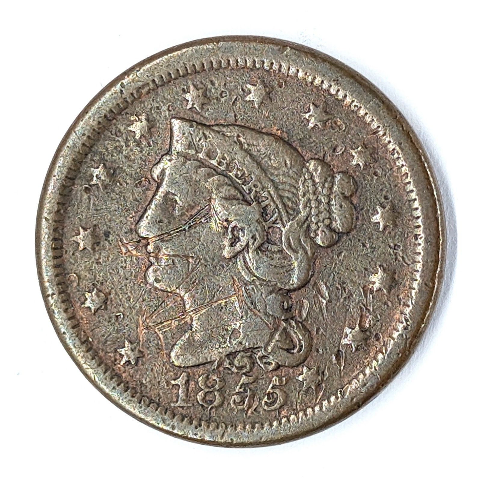 1855 Large Cent: Coin