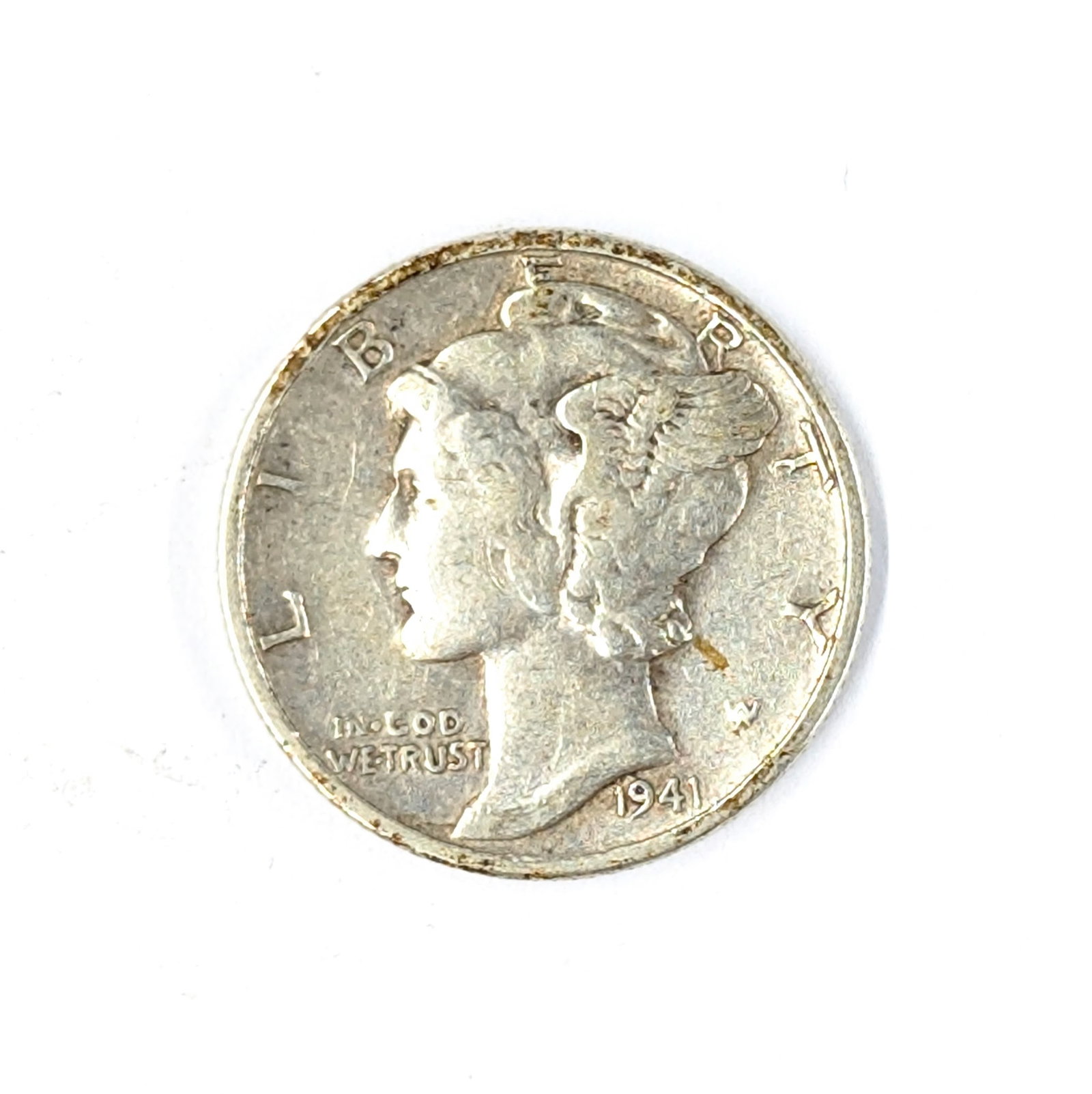 1941 Silver Mercury Dime: Silver