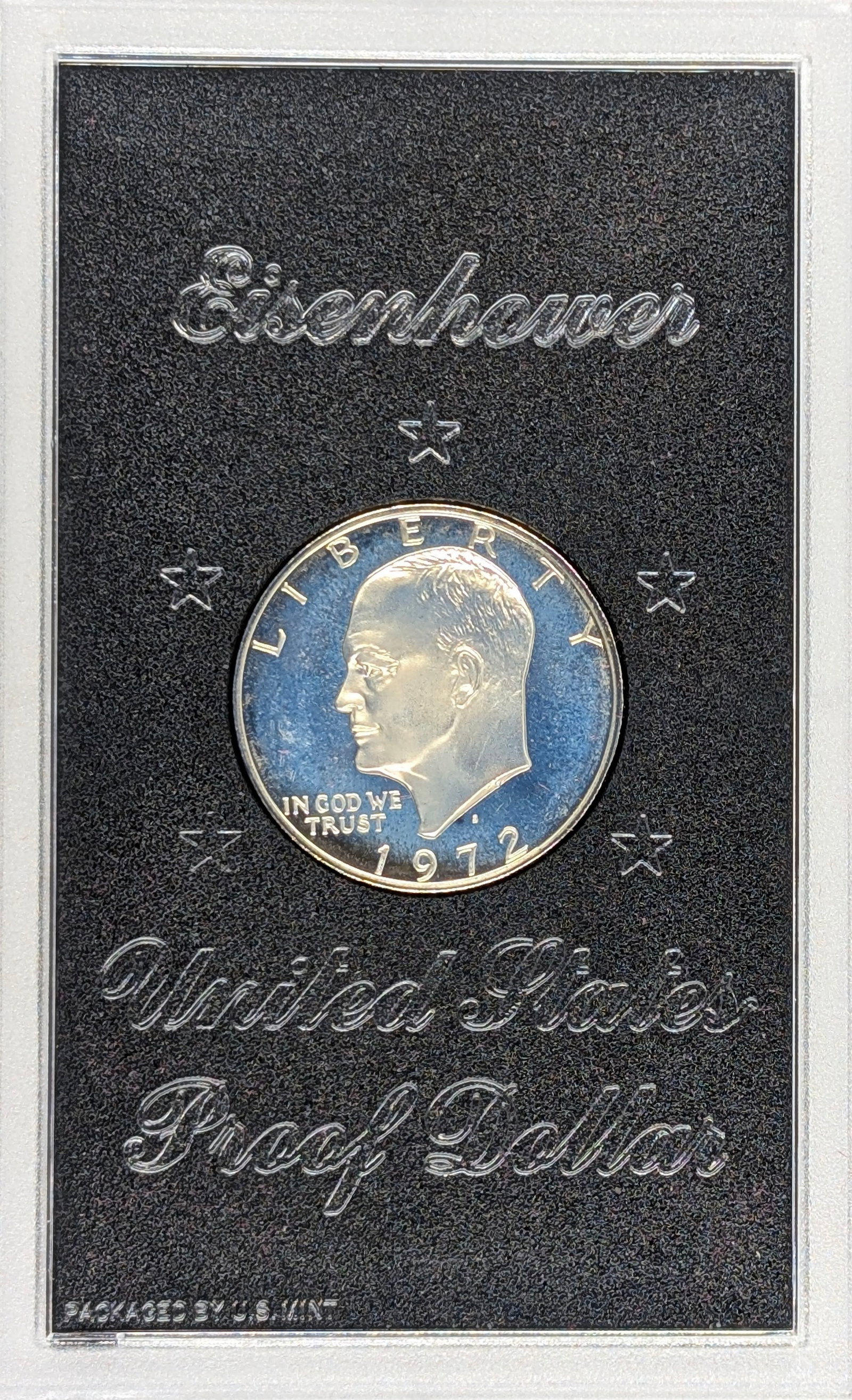 1972-S Eisenhower " Ike" Proof Silver Dollar - Toned - 2