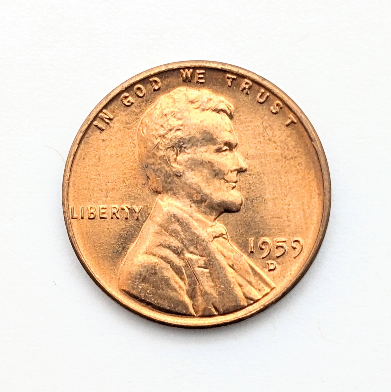 Tube of 50 Uncirculated 1959-D Lincoln Cents - 2