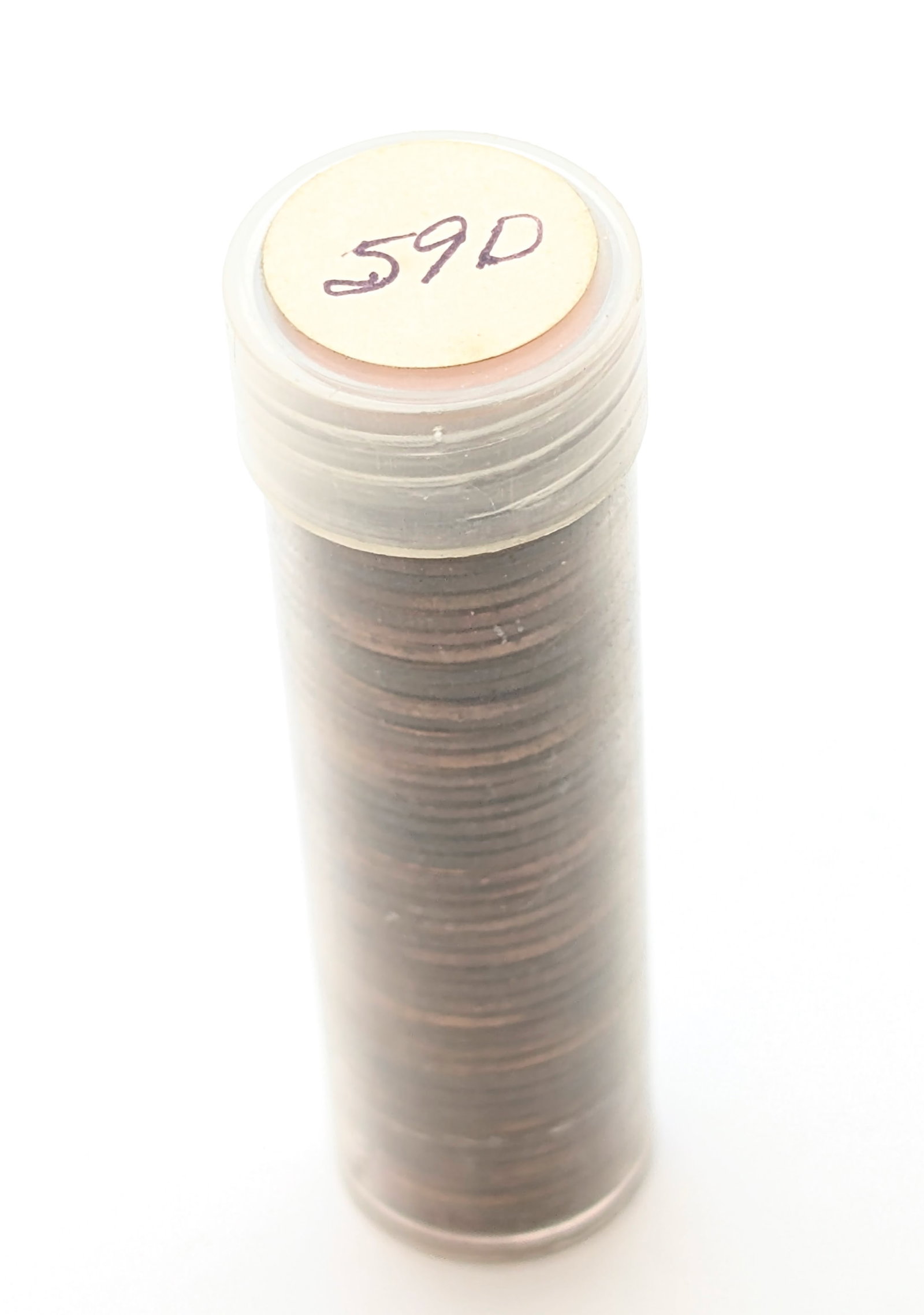 Tube of 50 Uncirculated 1959-D Lincoln Cents - 4