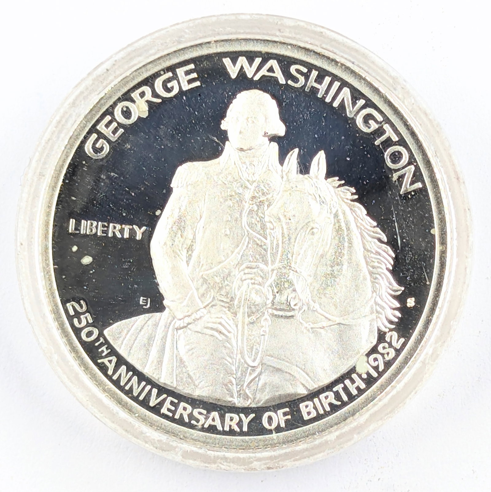 1982-S Proof Silver Washington Commemorative Half Dollar - 250th Anniversary: Silver