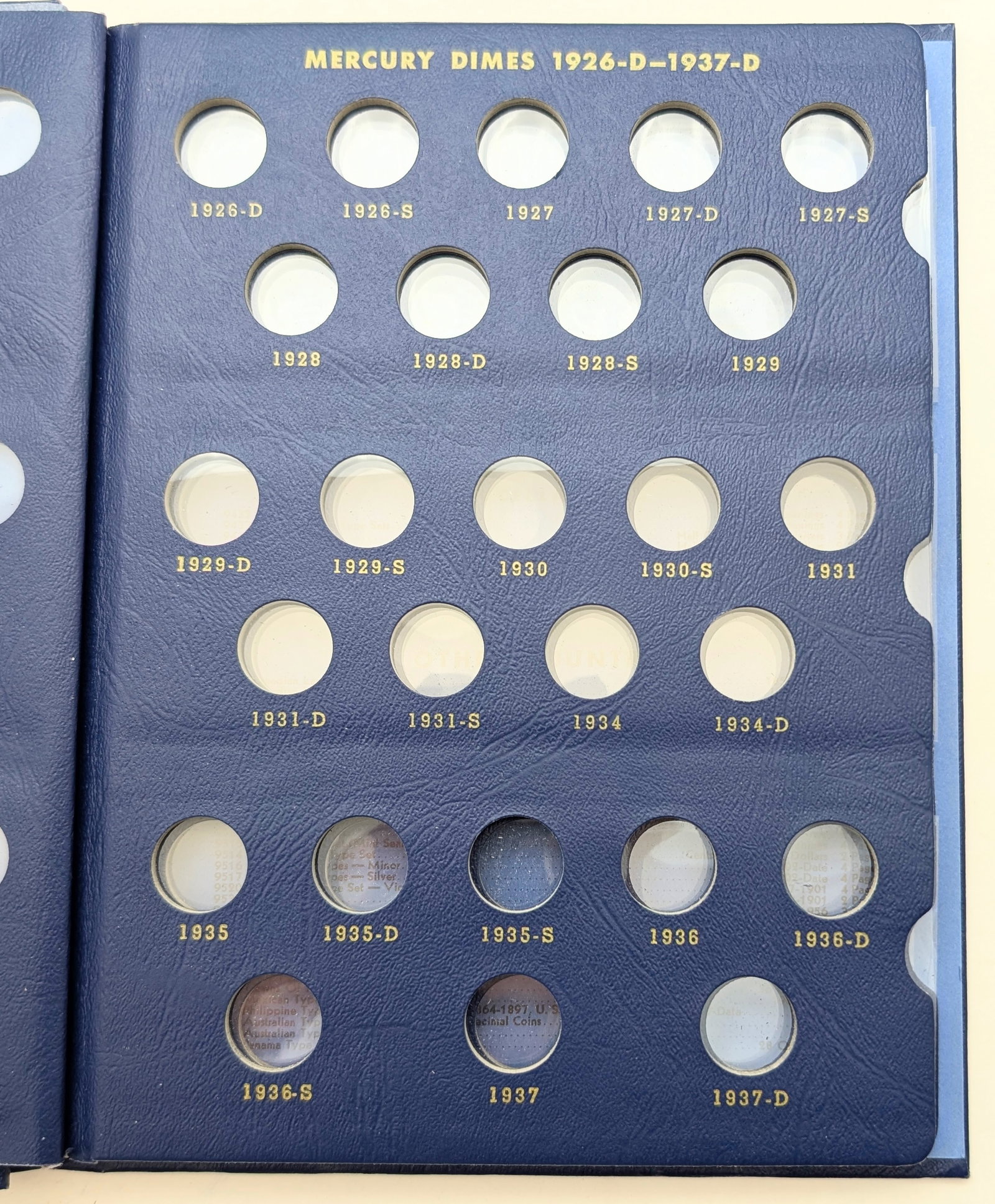 Whitman Mercury Dime Book 1916-1945 - Empty - 3