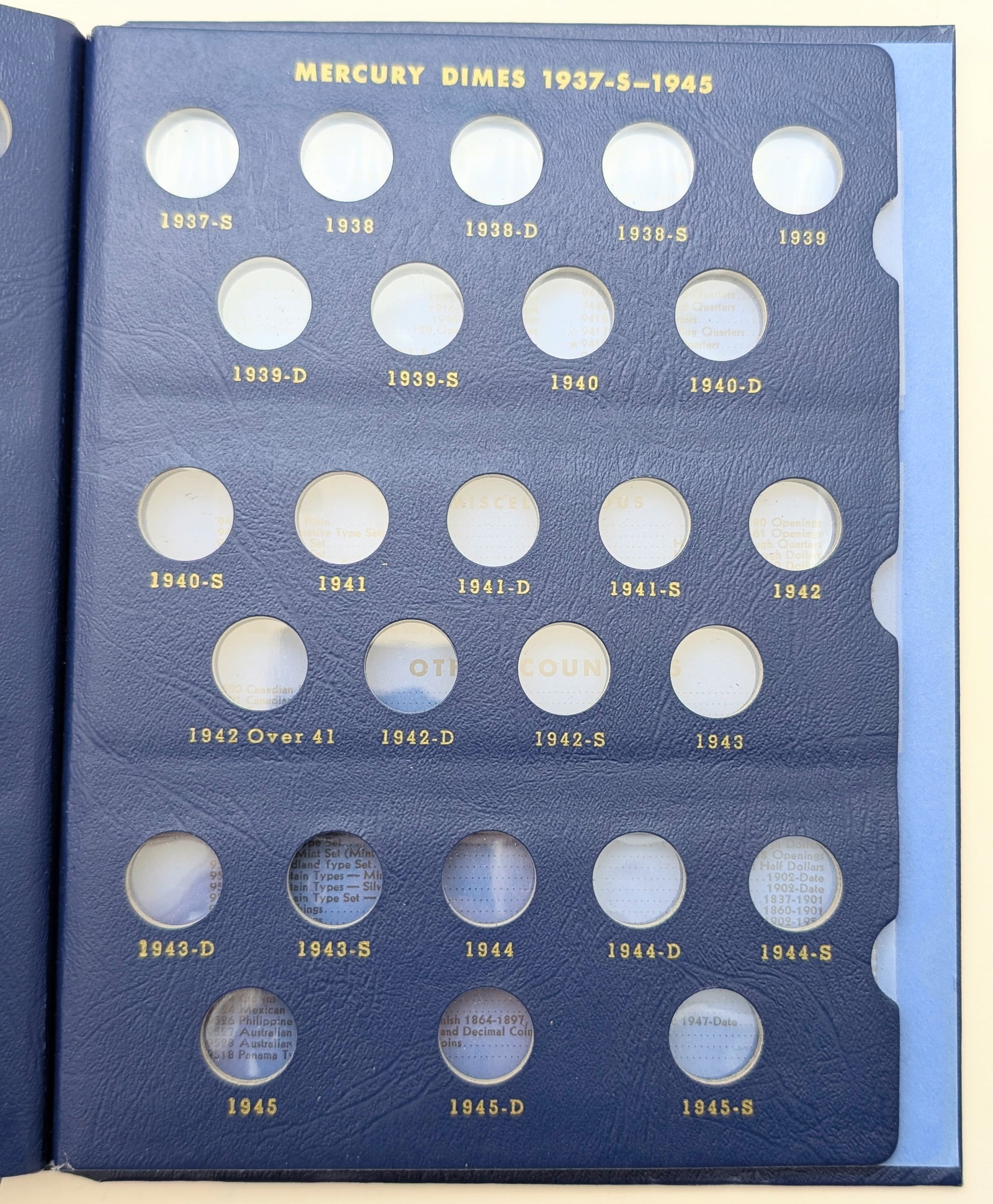 Whitman Mercury Dime Book 1916-1945 - Empty - 4