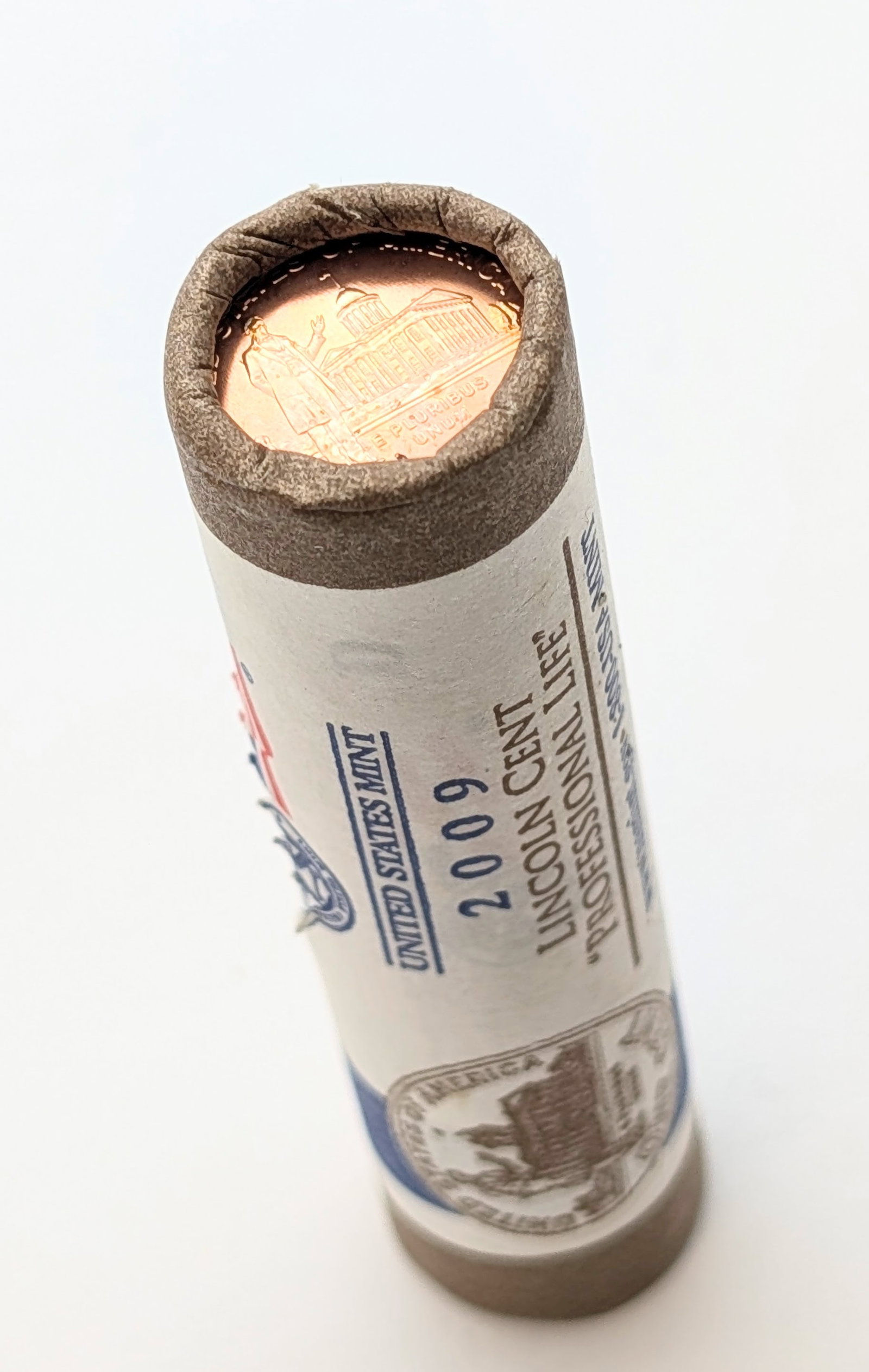 Original US Mint Roll of 50 - 2009 Lincoln Professional Life Cents: Coin